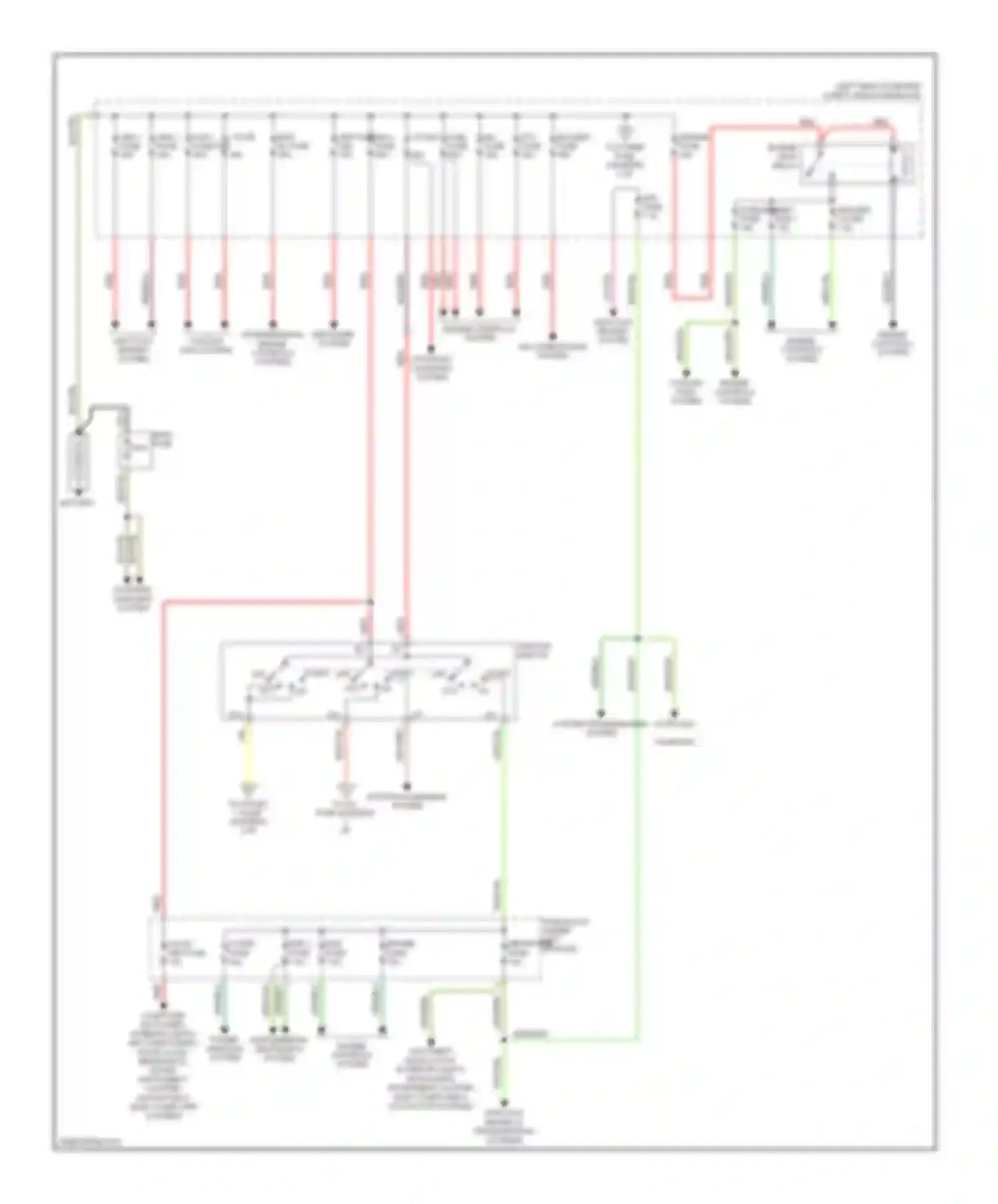 CX-7 Mazda I (2006-2009): Power distribution circuit (1 of 2)