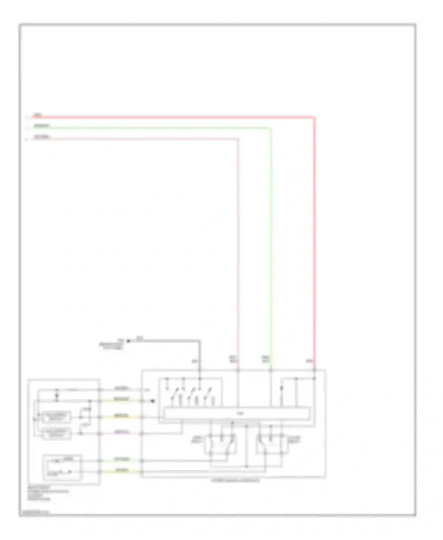 CX-7 Mazda I (2006-2009): Power windows circuit (2 of 2)