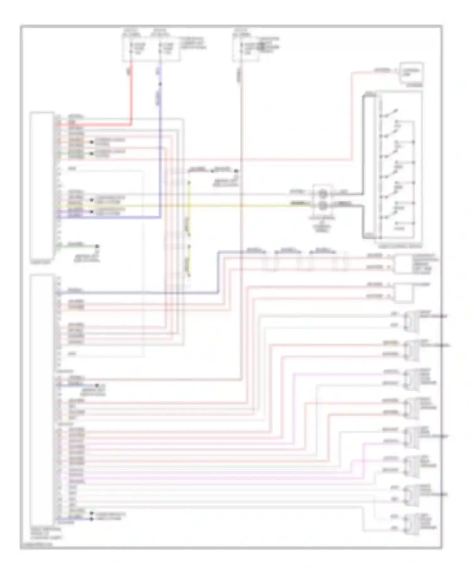 CX-7 Mazda I (2006-2009): Radio circuit, with bose without navigation