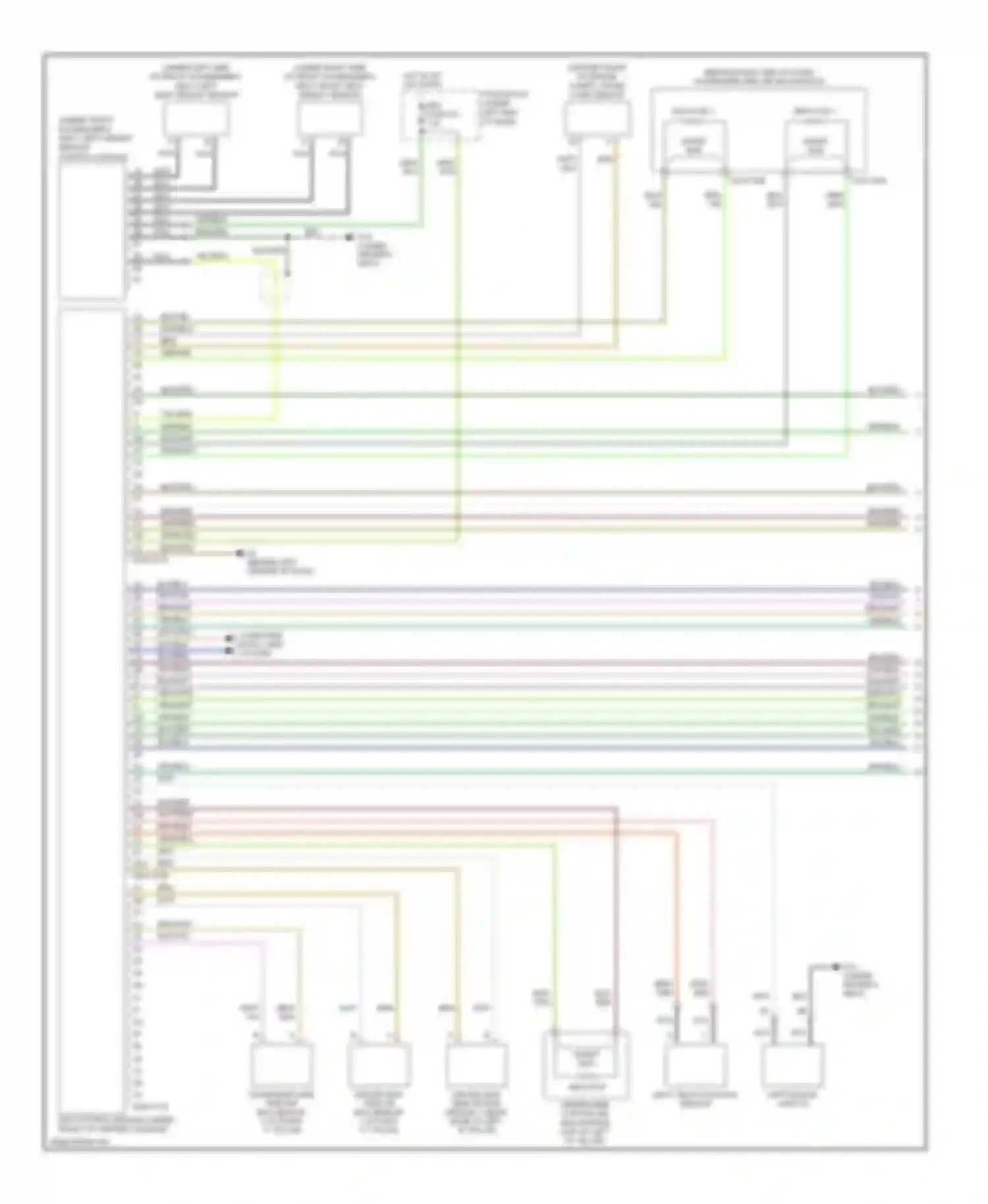 CX-7 Mazda I (2006-2009): Supplemental restraints circuit (1 of 2)