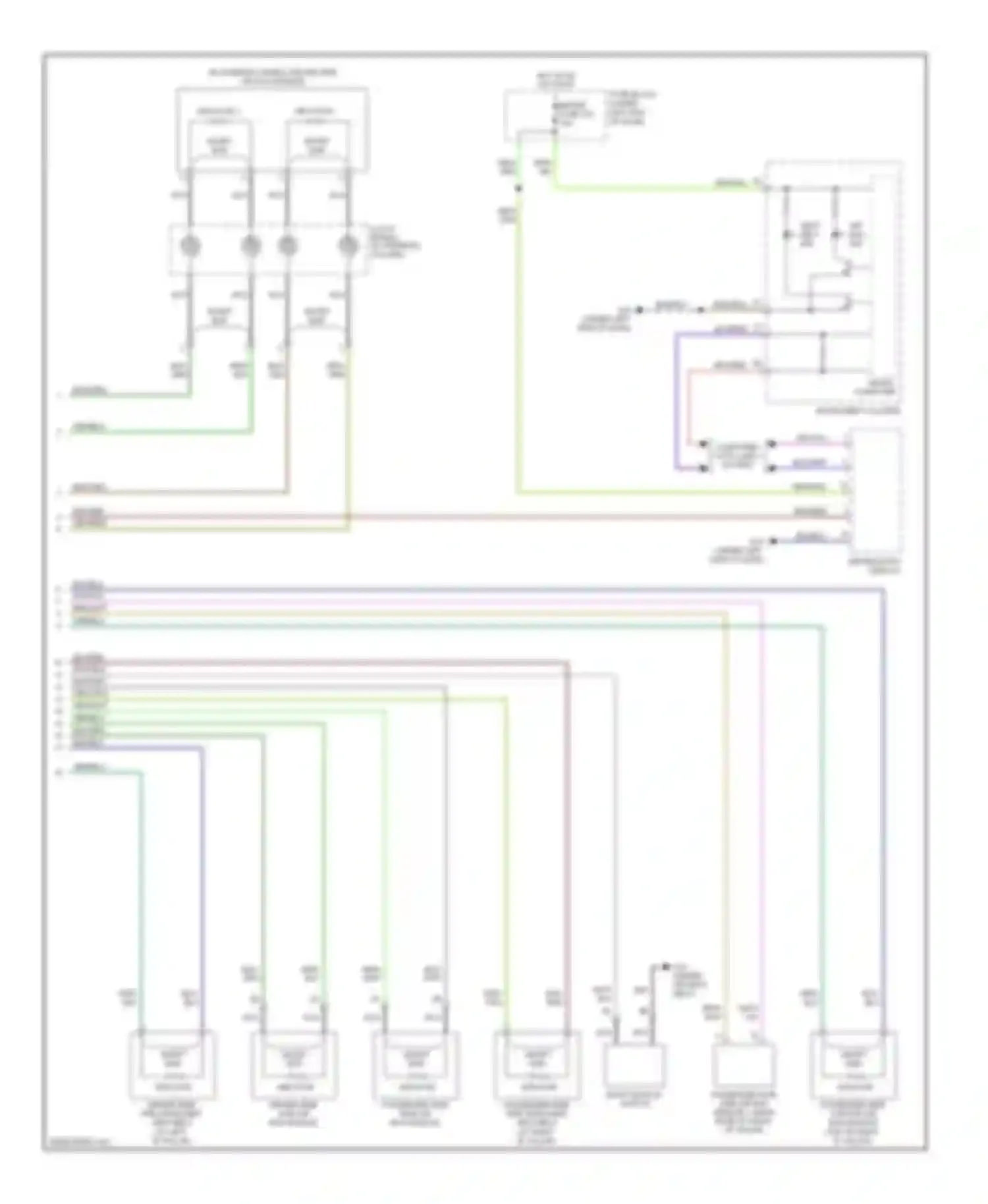 CX-7 Mazda I (2006-2009): Supplemental restraints circuit (2 of 2)