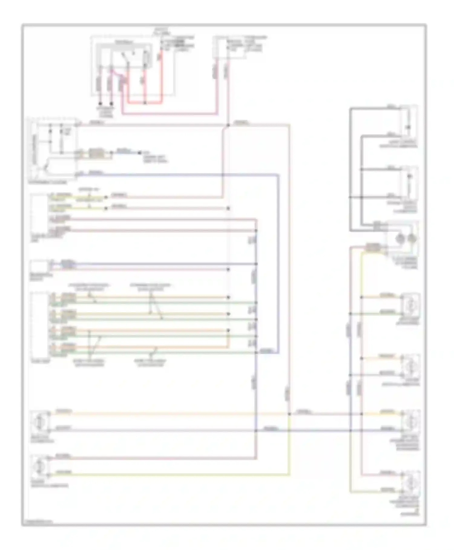 Wiring diagram bose type audio/ w/ navigation for Mazda CX-7 I (2006-2009) (1 of 1)