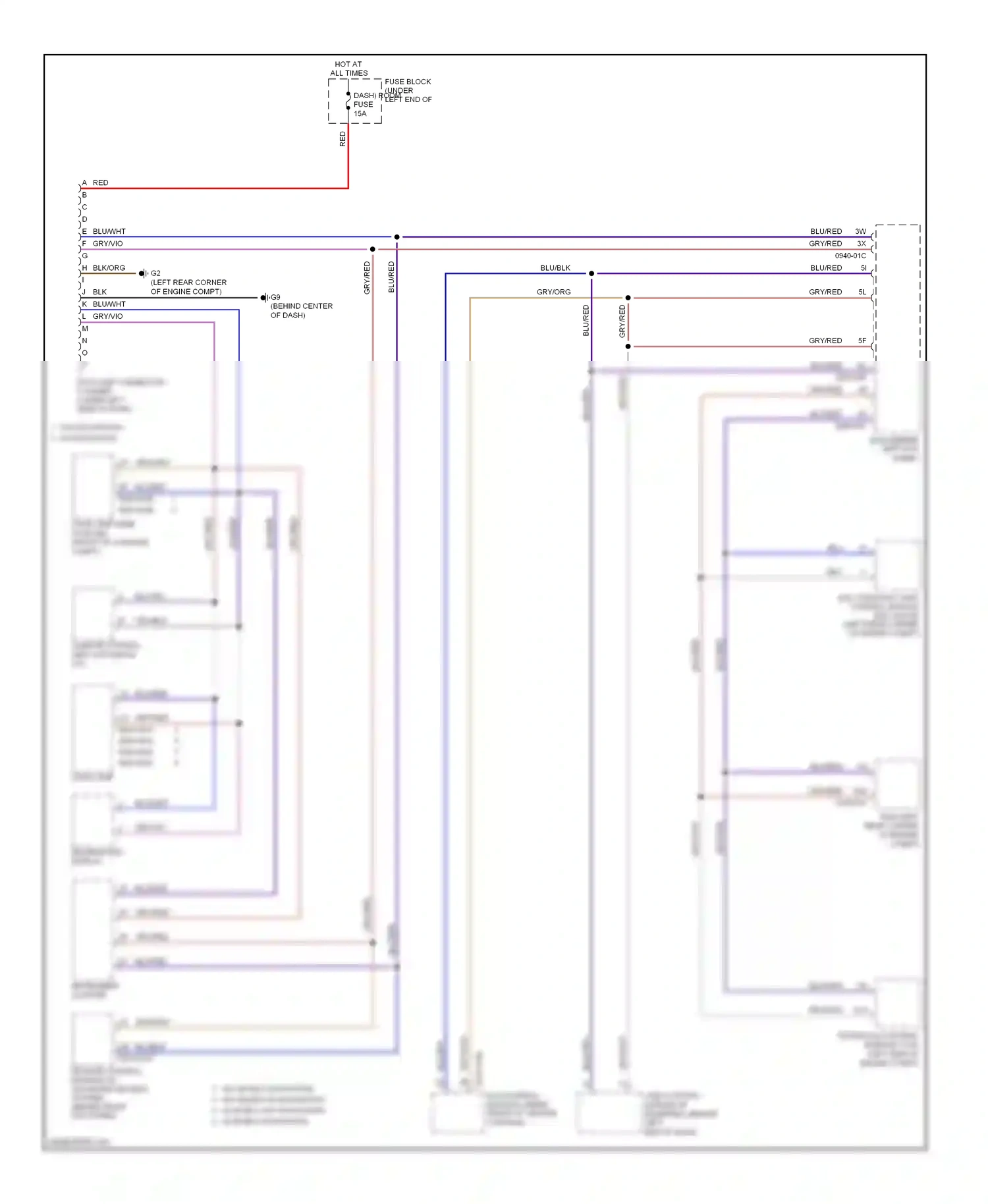 Mazda CX-7 I (2006-2009) climate control unit (automatic a/c) wiring diagram  (1 of 1)