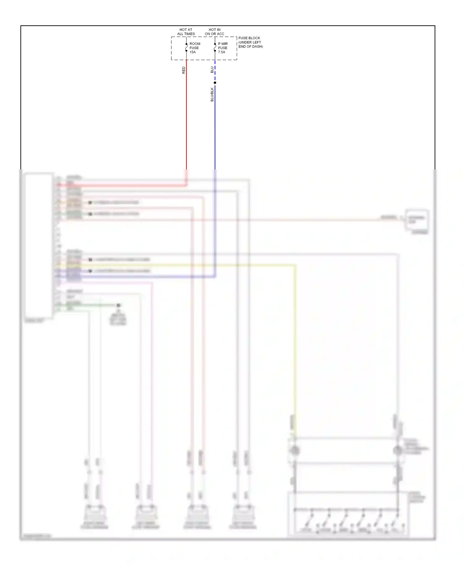 Mazda CX-7 I (2006-2009) computer data lines system wiring diagram  (17 of 26)