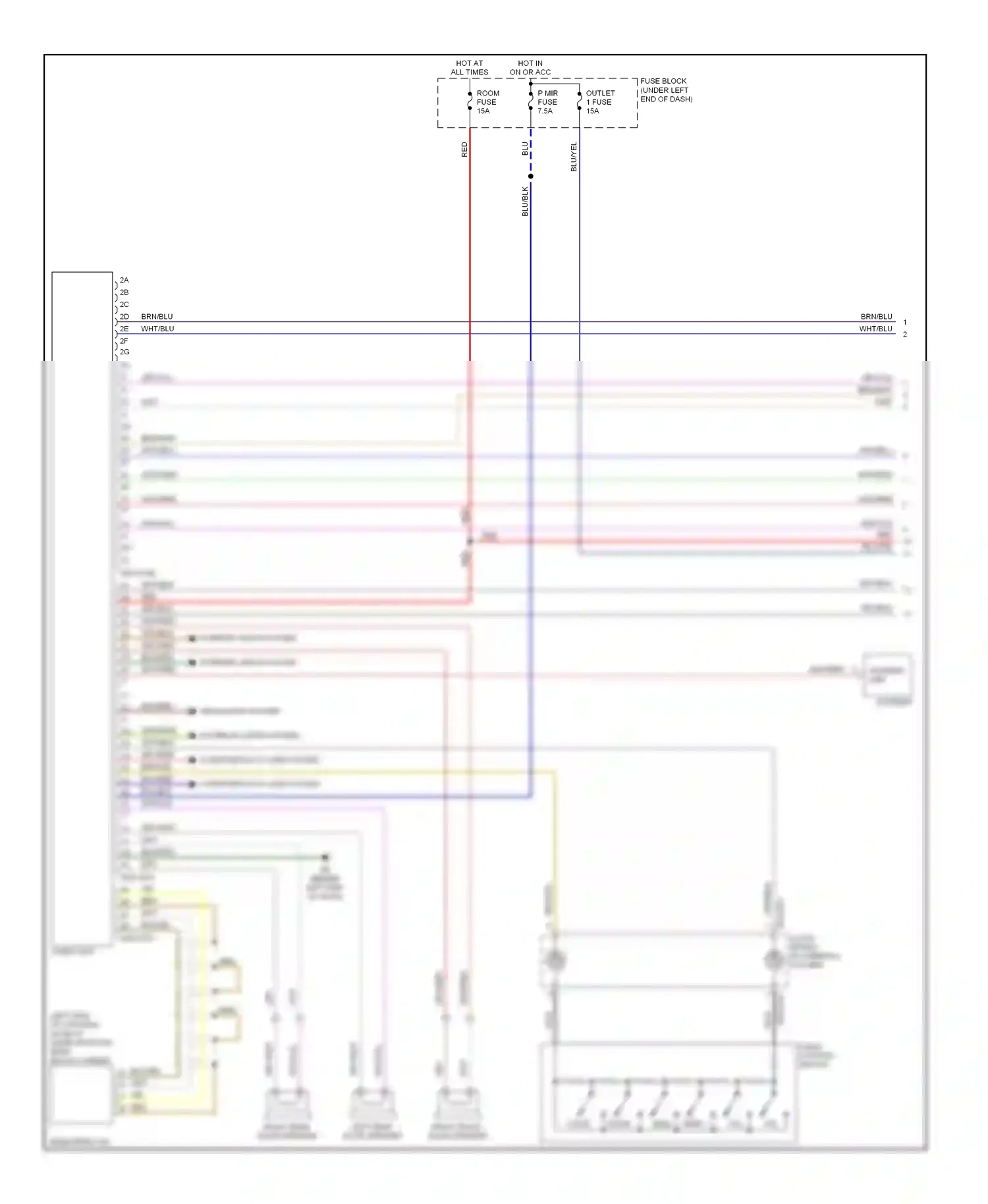Mazda CX-7 I (2006-2009) computer data lines system wiring diagram  (7 of 26)