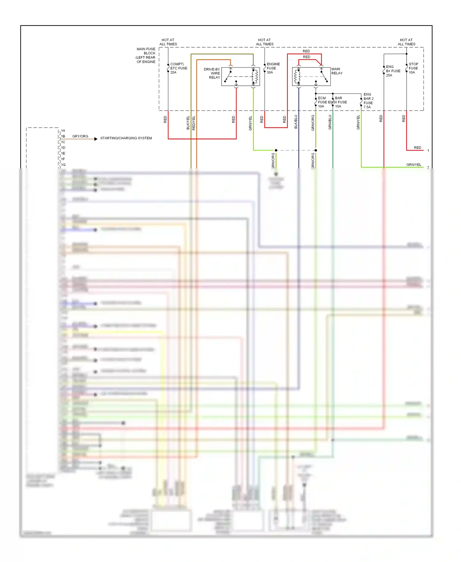 Mazda CX-7 I (2006-2009) computer data lines system wiring diagram  (9 of 26)