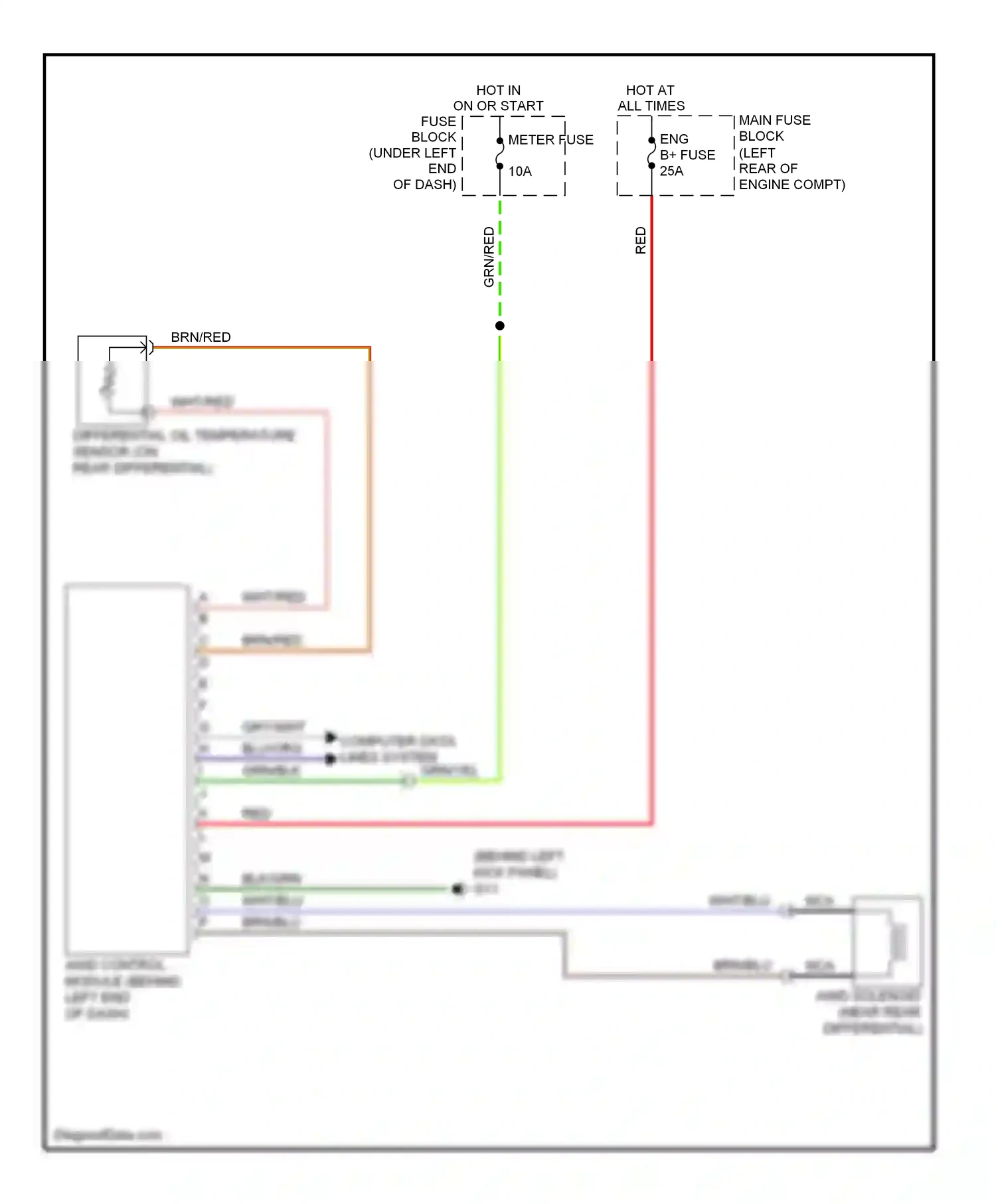Mazda CX-7 I (2006-2009) computer data lines system wiring diagram  (21 of 26)