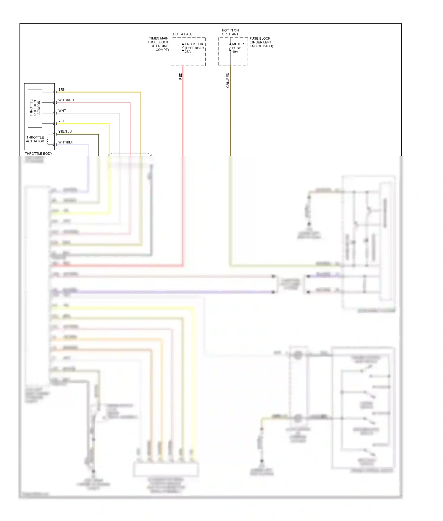 Mazda CX-7 I (2006-2009) computer data lines system wiring diagram  (4 of 26)
