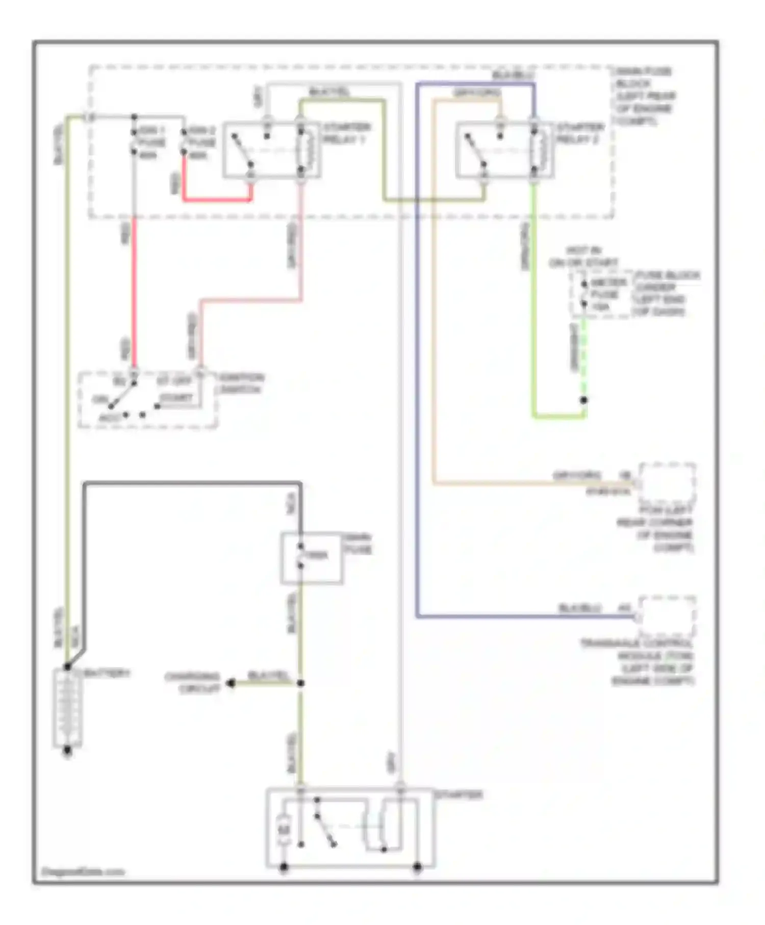 Wiring diagram main fuse for Mazda CX-7 I (2006-2009) (3 of 3)