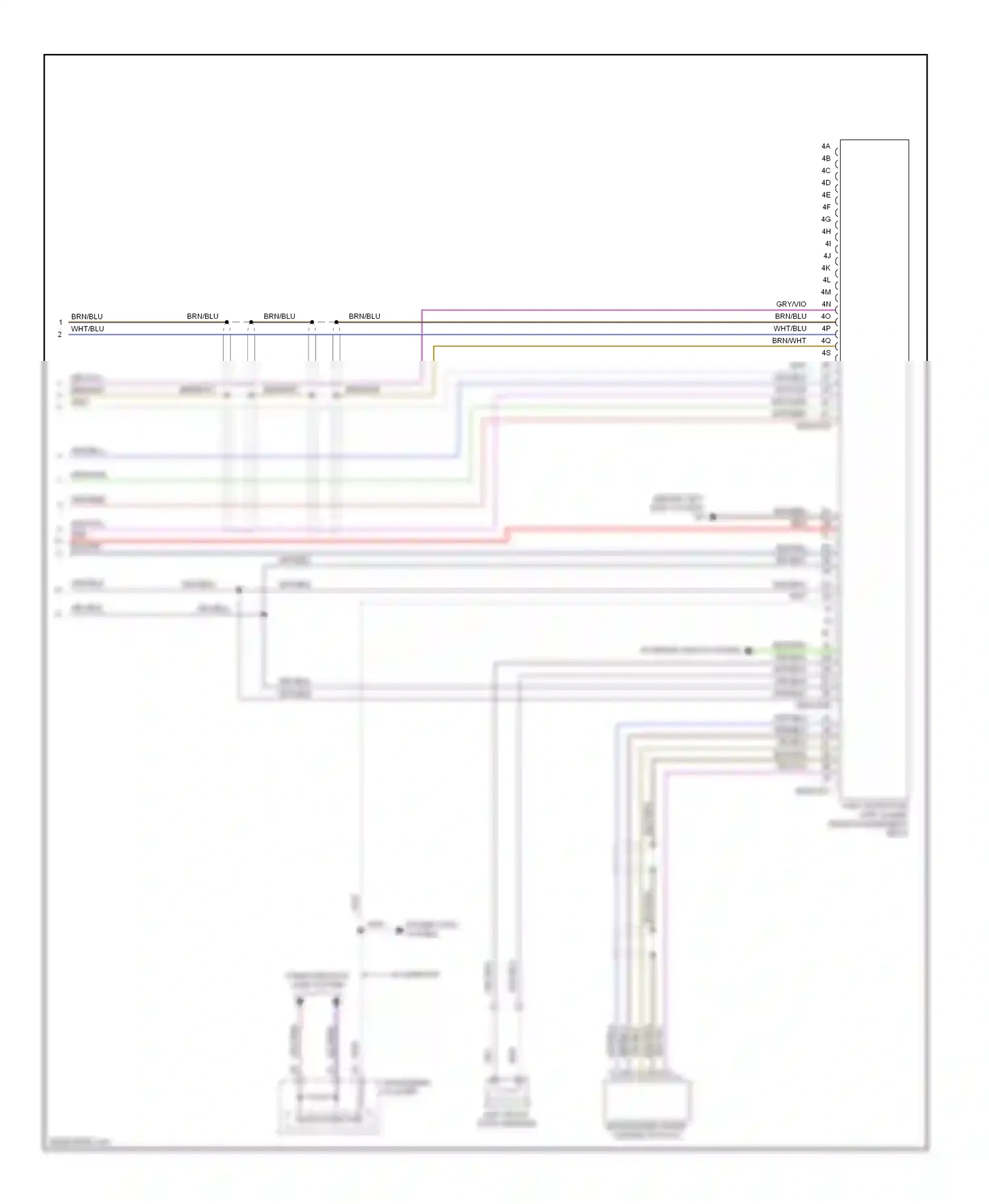 Mazda CX-7 I (2006-2009) microcomputer wiring diagram  (9 of 17)