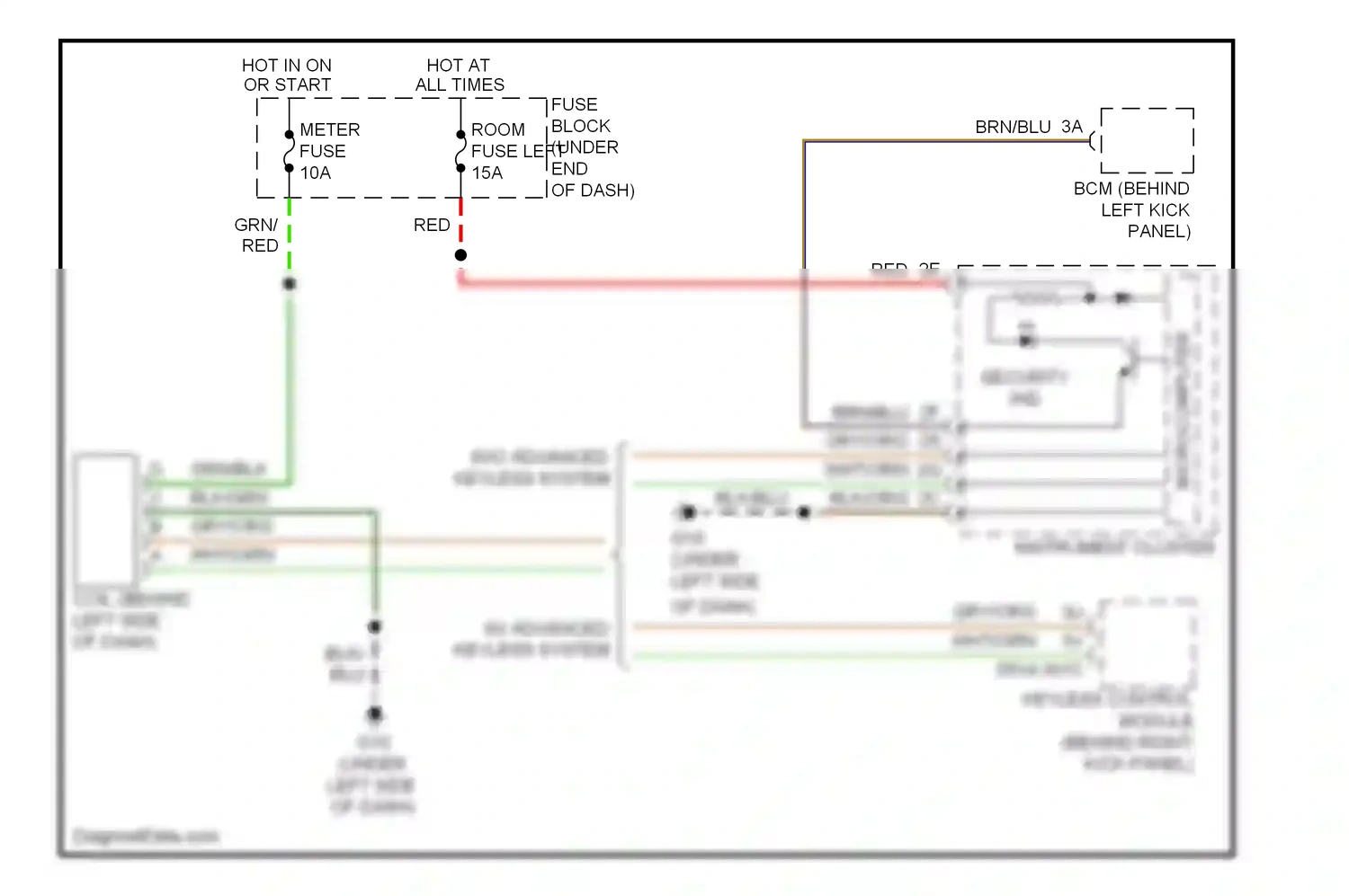Mazda CX-7 I (2006-2009) microcomputer wiring diagram  (6 of 17)