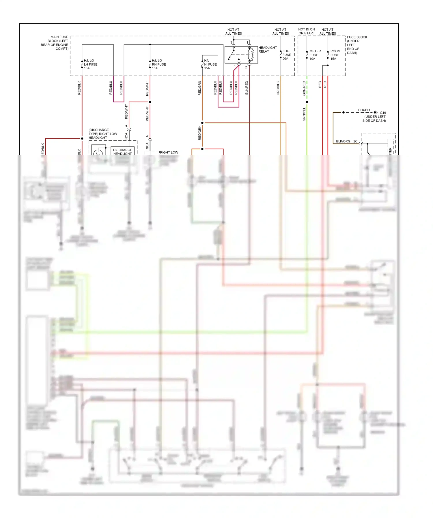 Mazda CX-7 I (2006-2009) sensor wiring diagram  (3 of 3)