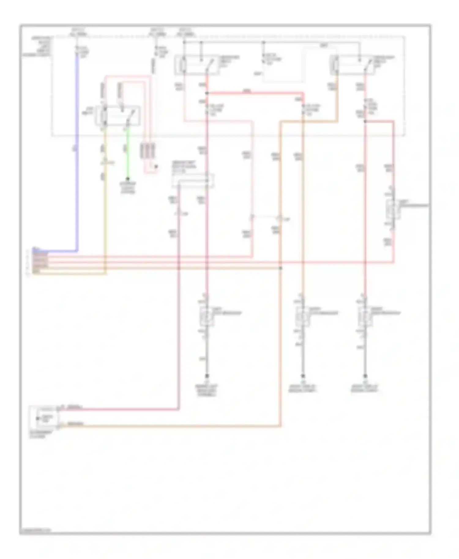 CX-9 Mazda I facelift (2012-2016): Headlights circuit, with halogen with auto lights off (2 of 2)