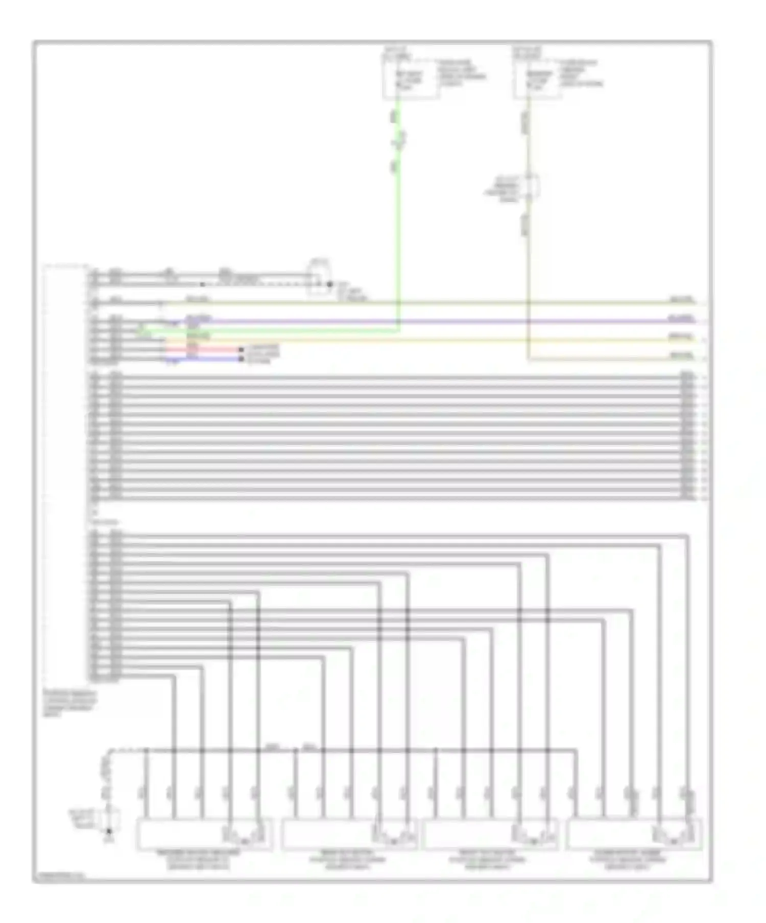 CX-9 Mazda I facelift (2012-2016): Memory systems circuit (1 of 4)