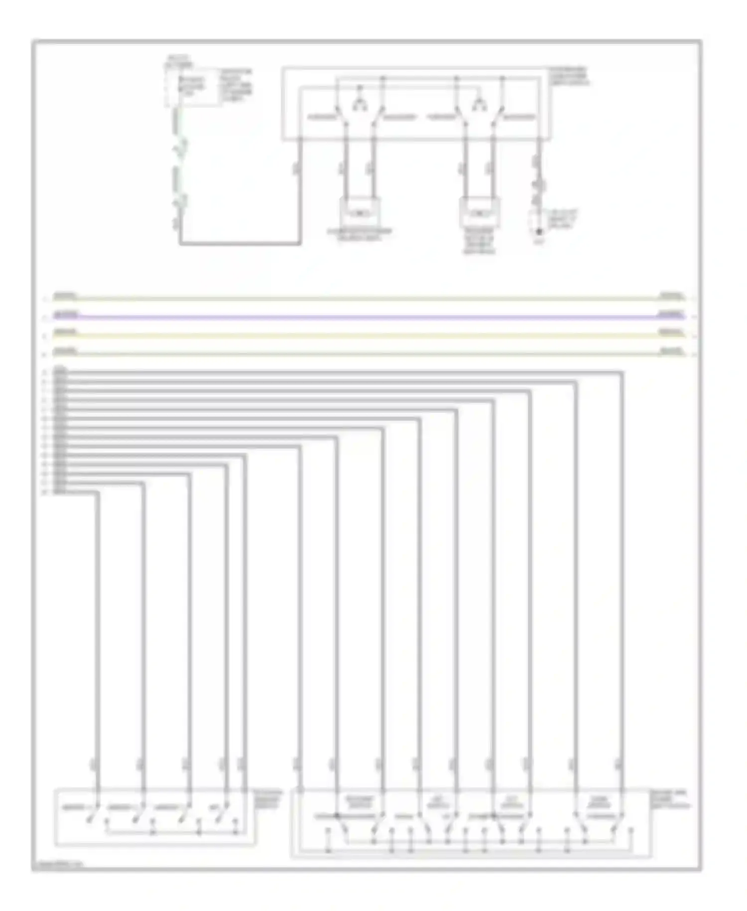 CX-9 Mazda I facelift (2012-2016): Memory systems circuit (2 of 4)