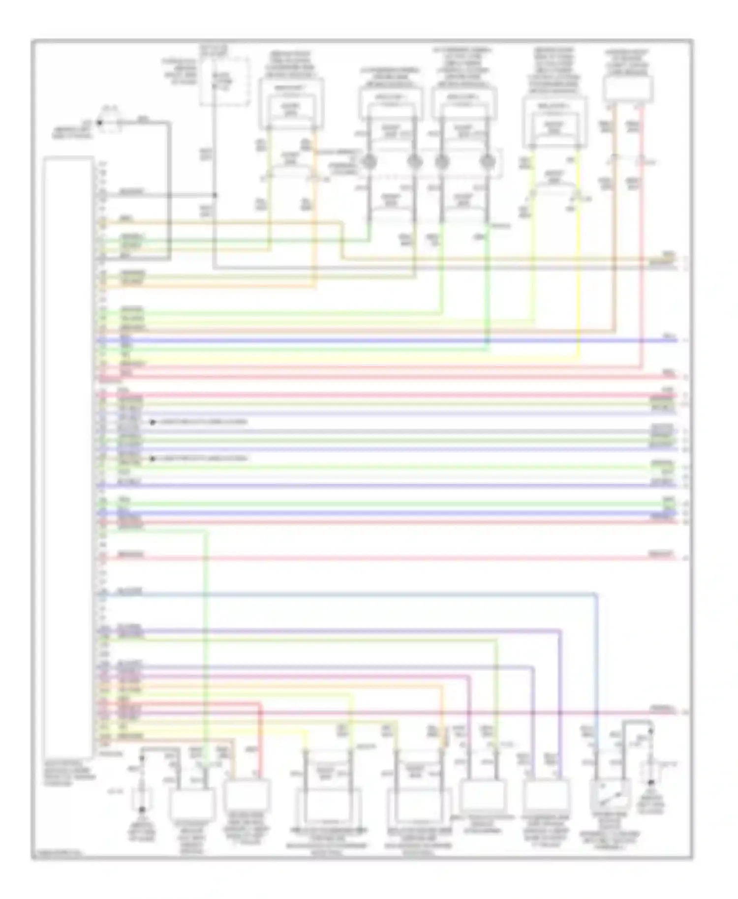 CX-9 Mazda I facelift (2012-2016): Supplemental restraints circuit (1 of 2)