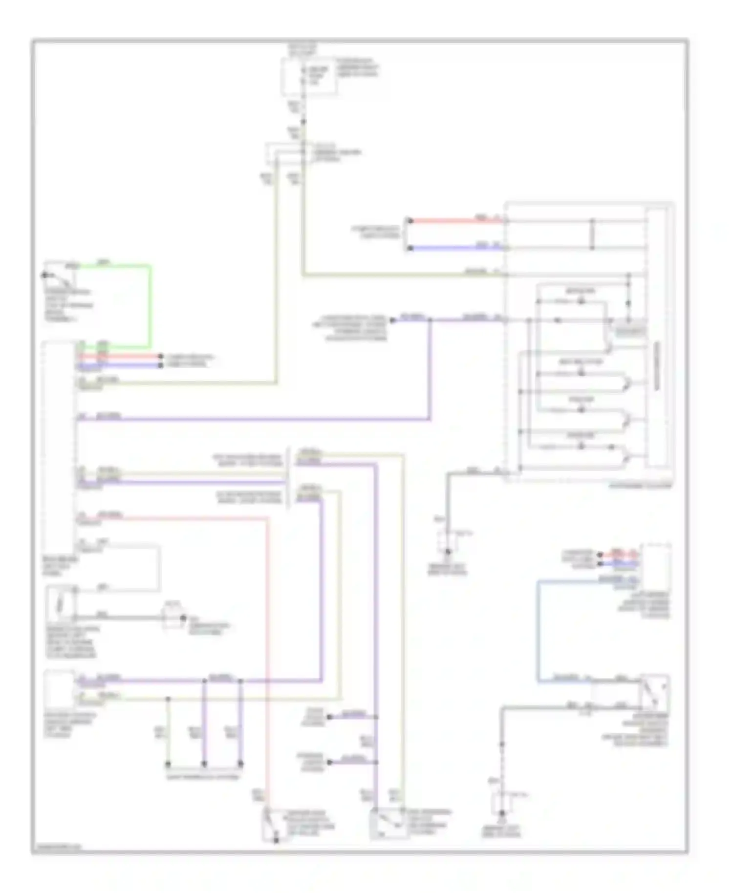 CX-9 Mazda I facelift (2012-2016): Warning systems circuit