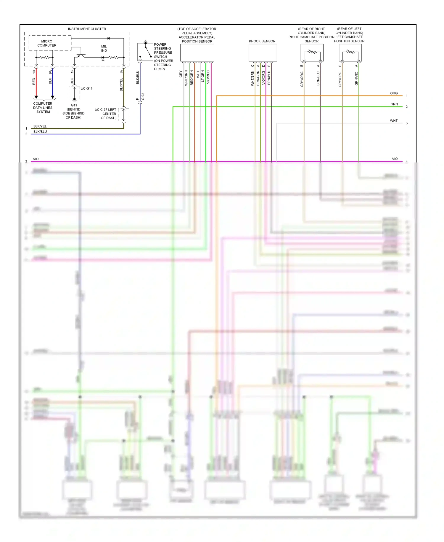 Mazda CX-9 I facelift (2012-2016) cht sensor wiring diagram  (1 of 1)