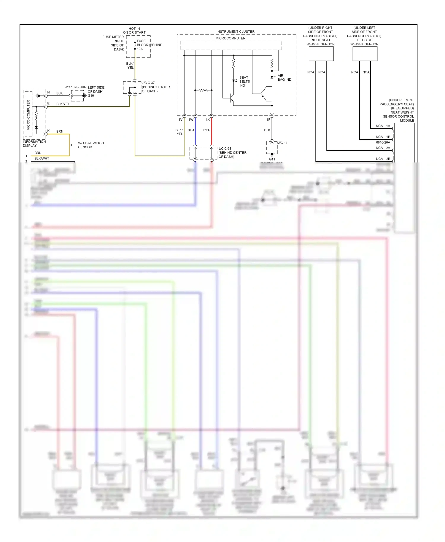 Mazda CX-9 I facelift (2012-2016) micro computer wiring diagram  (3 of 4)