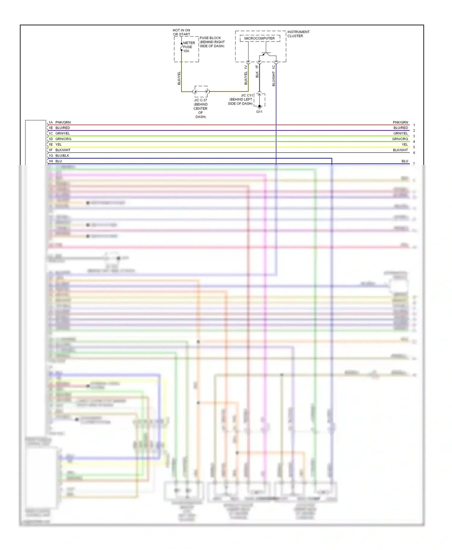 Mazda CX-9 I facelift (2012-2016) microcomputer wiring diagram  (2 of 19)