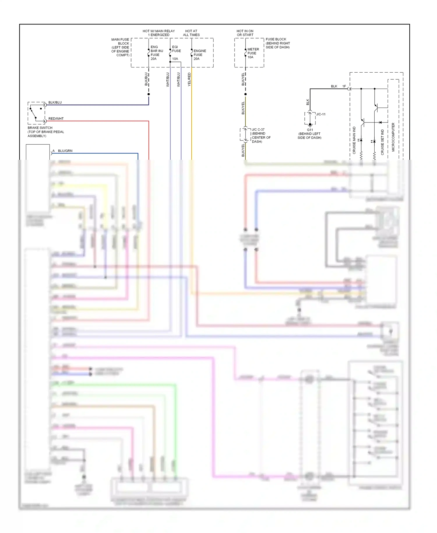Mazda CX-9 I facelift (2012-2016) microcomputer wiring diagram  (4 of 19)