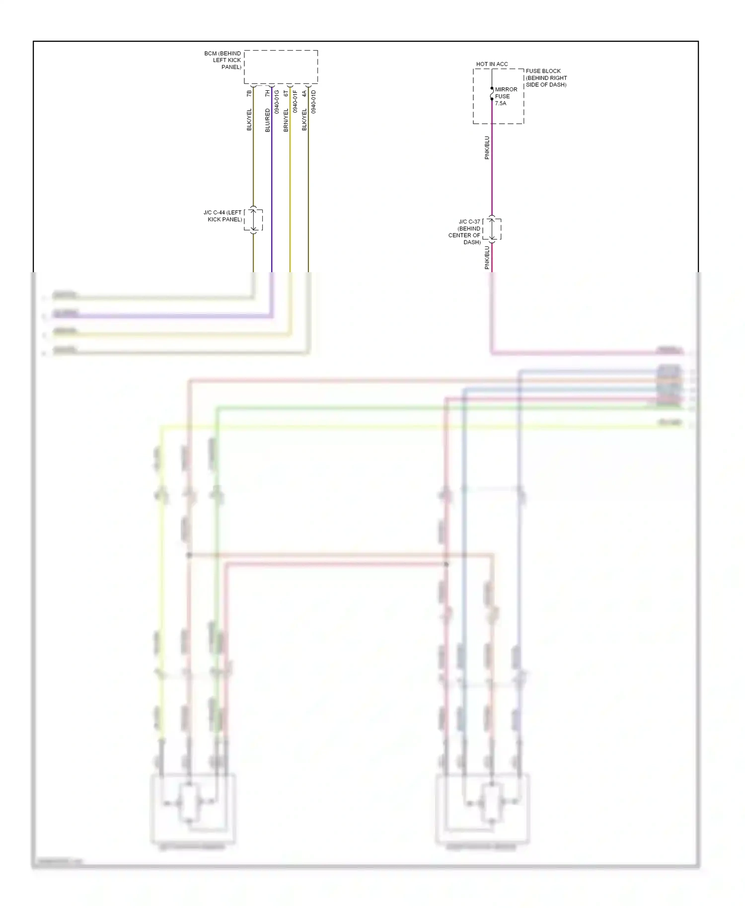 Mazda CX-9 I facelift (2012-2016) right position sensor wiring diagram  (1 of 1)