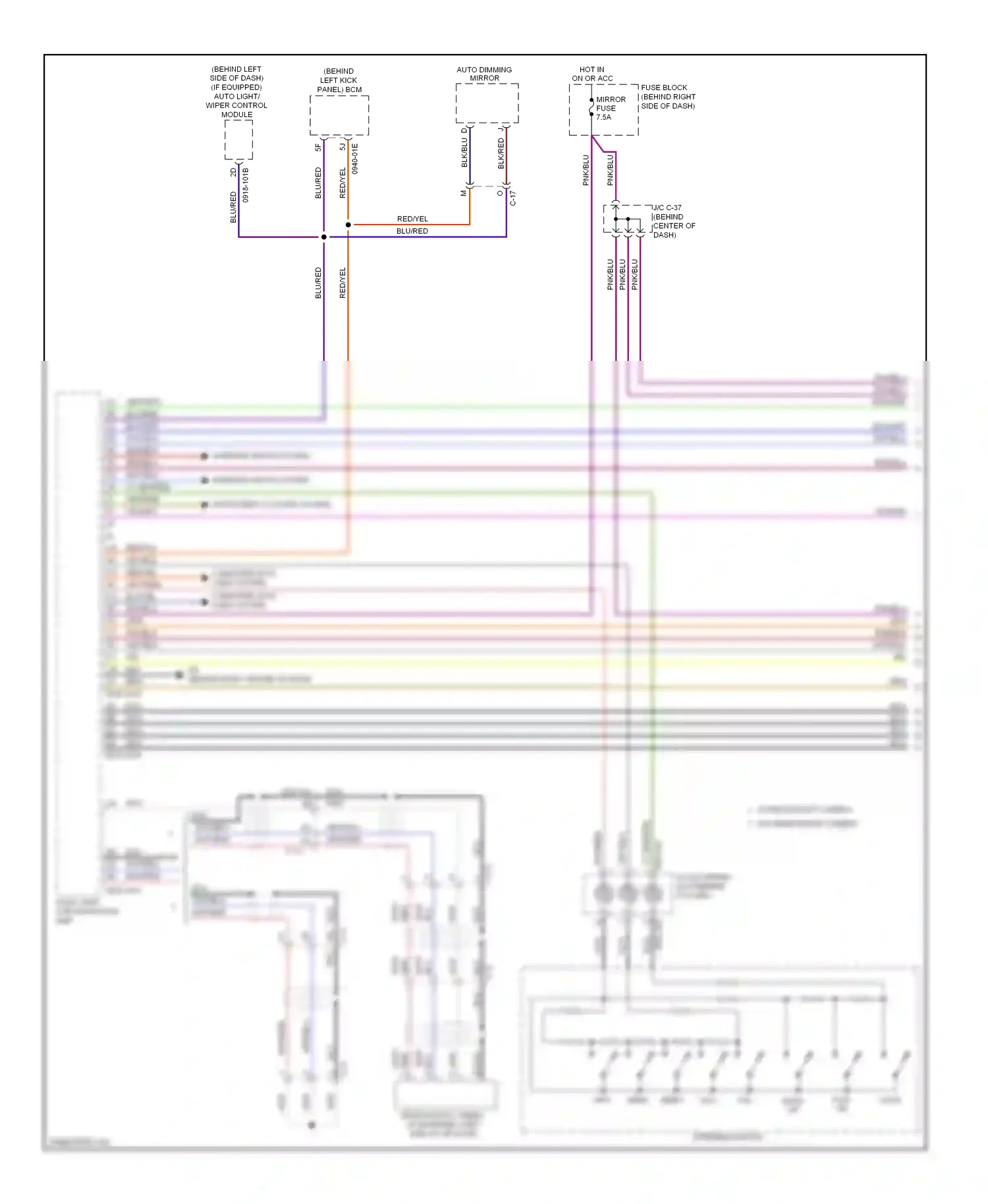 Mazda CX-9 I facelift (2012-2016) steering switch wiring diagram  (1 of 4)