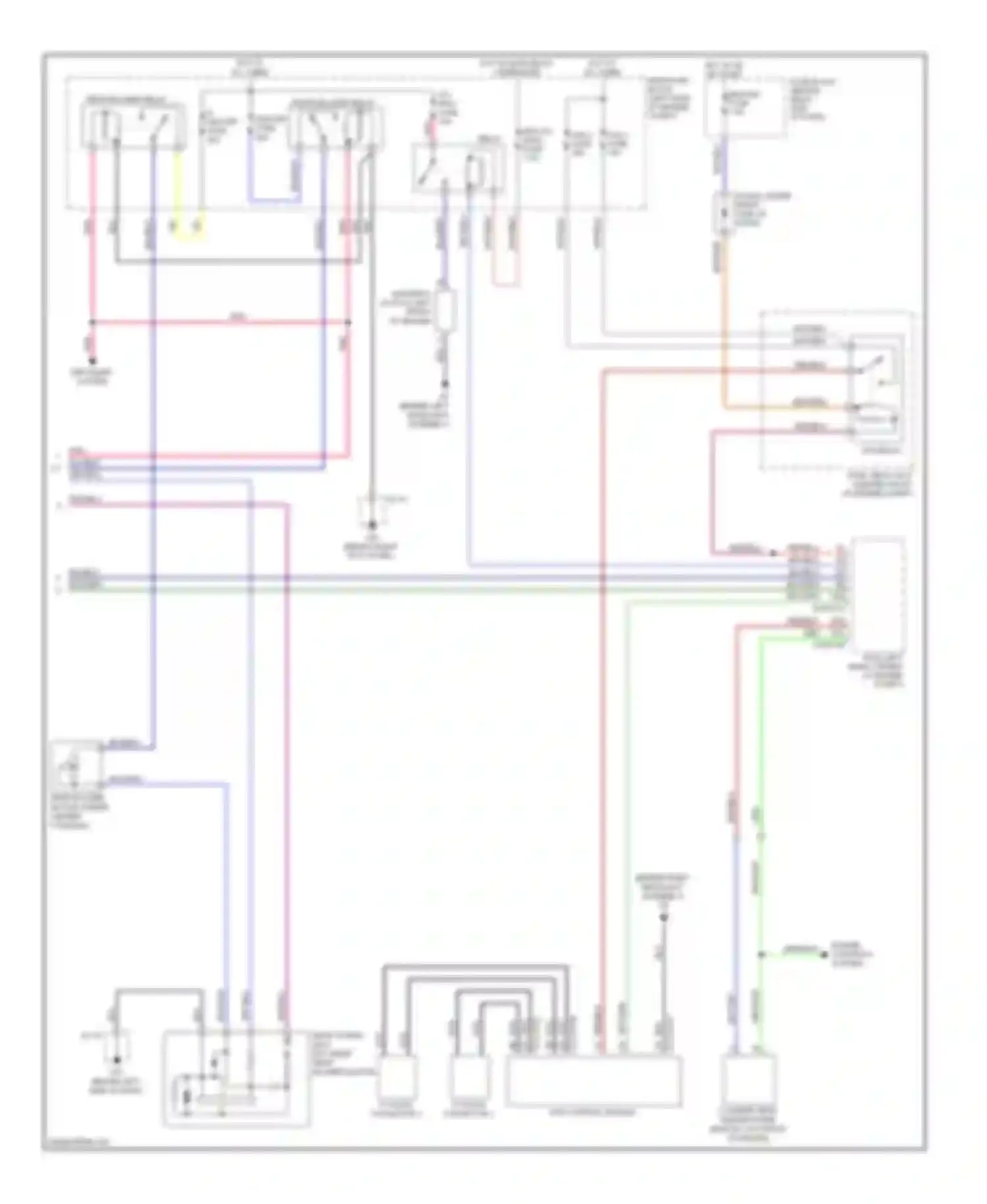 CX-9 Mazda I (2006-2012): Automatic a/c circuit, single fan (3 of 3)
