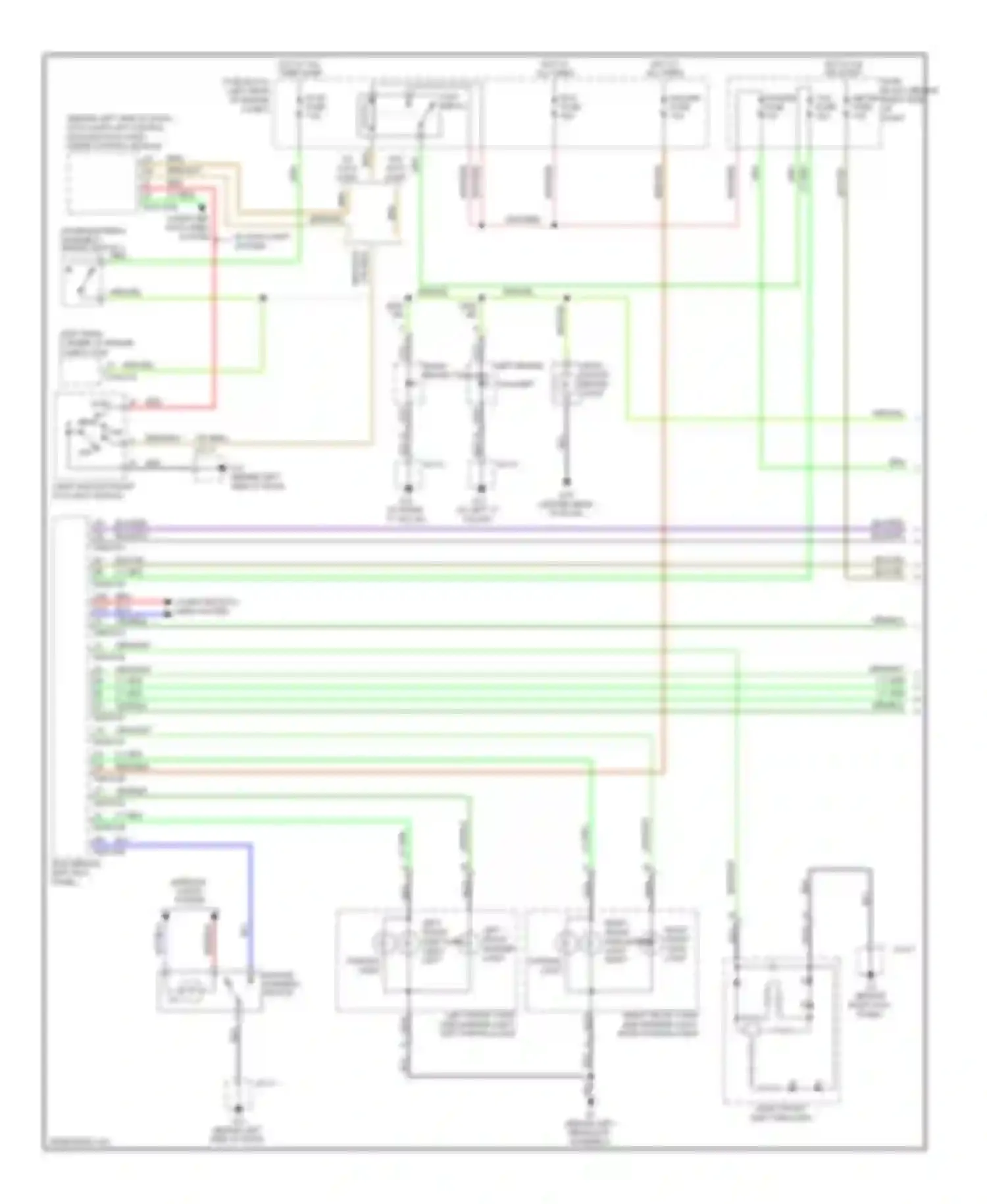 CX-9 Mazda I (2006-2012): Exterior lamps circuit (1 of 2)