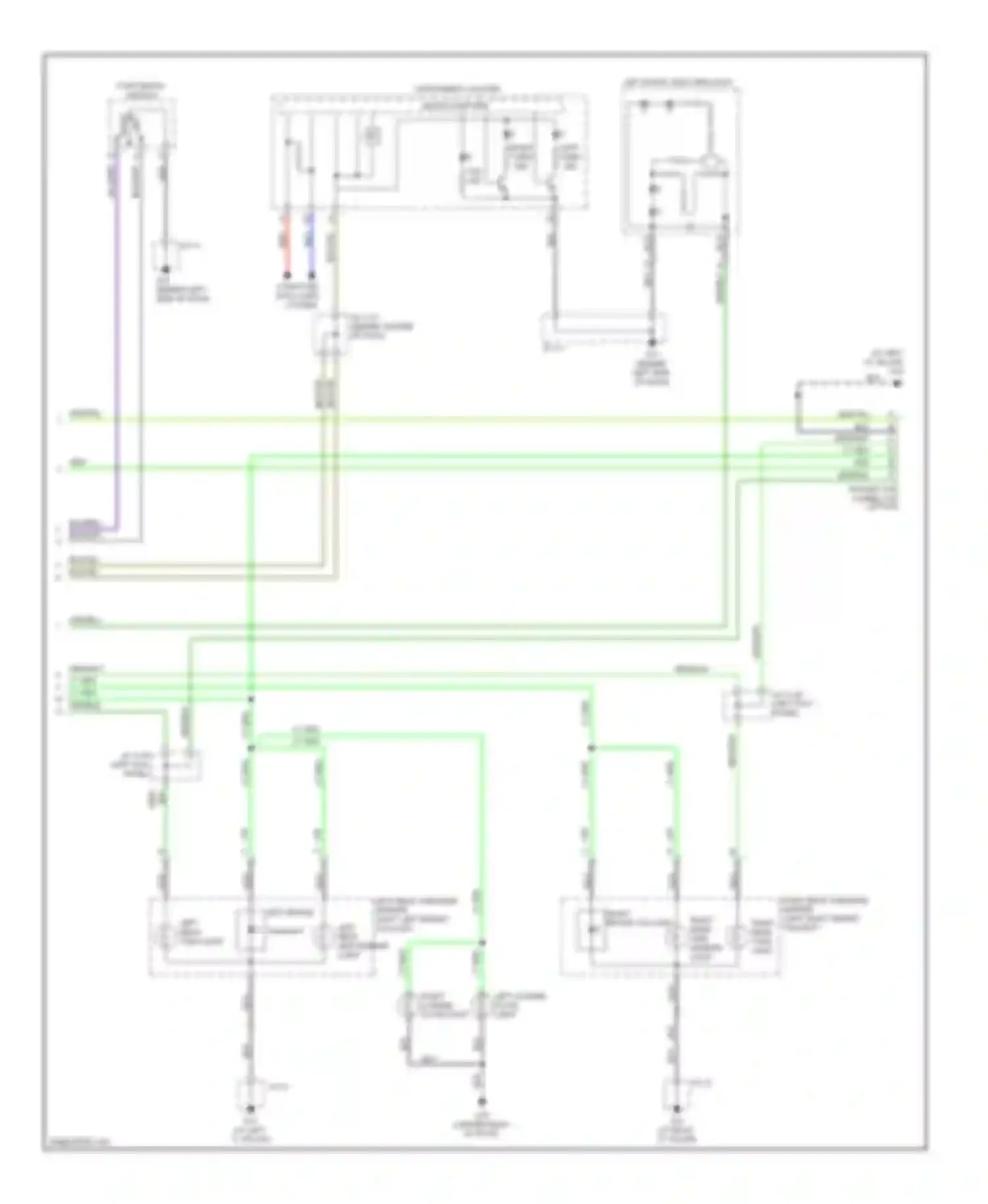 CX-9 Mazda I (2006-2012): Exterior lamps circuit (2 of 2)
