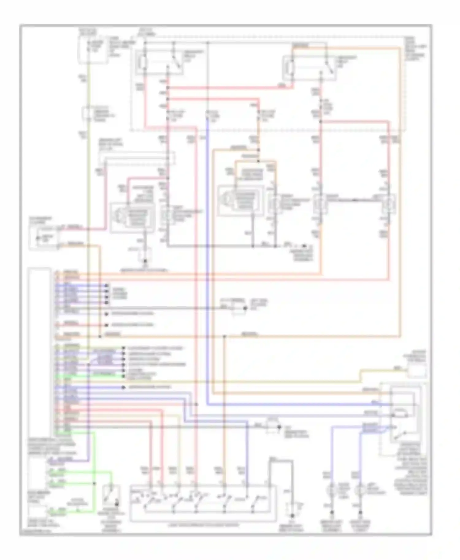 CX-9 Mazda I (2006-2012): Headlights circuit, with auto lights off