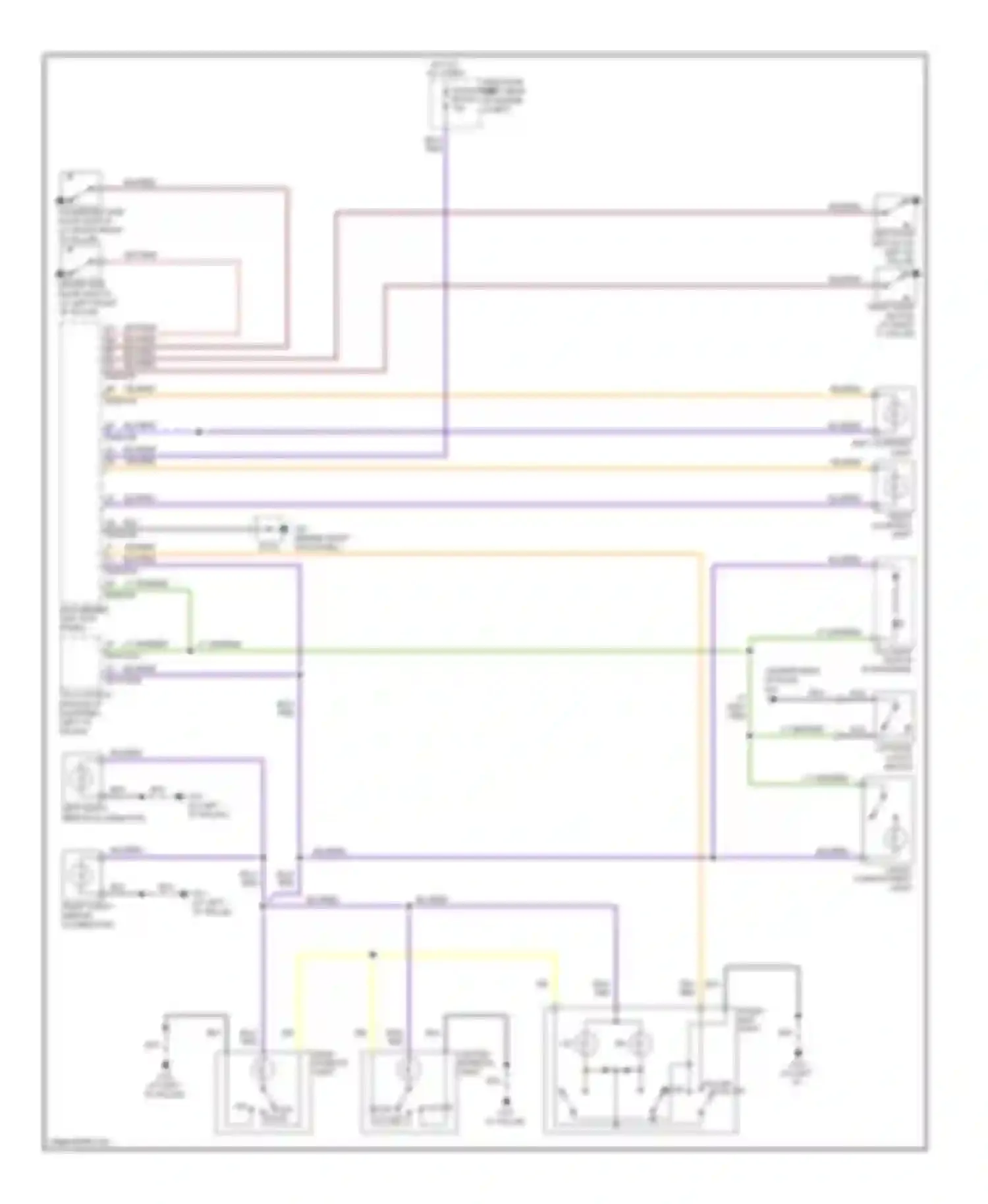 CX-9 Mazda I (2006-2012): Courtesy lamps circuit