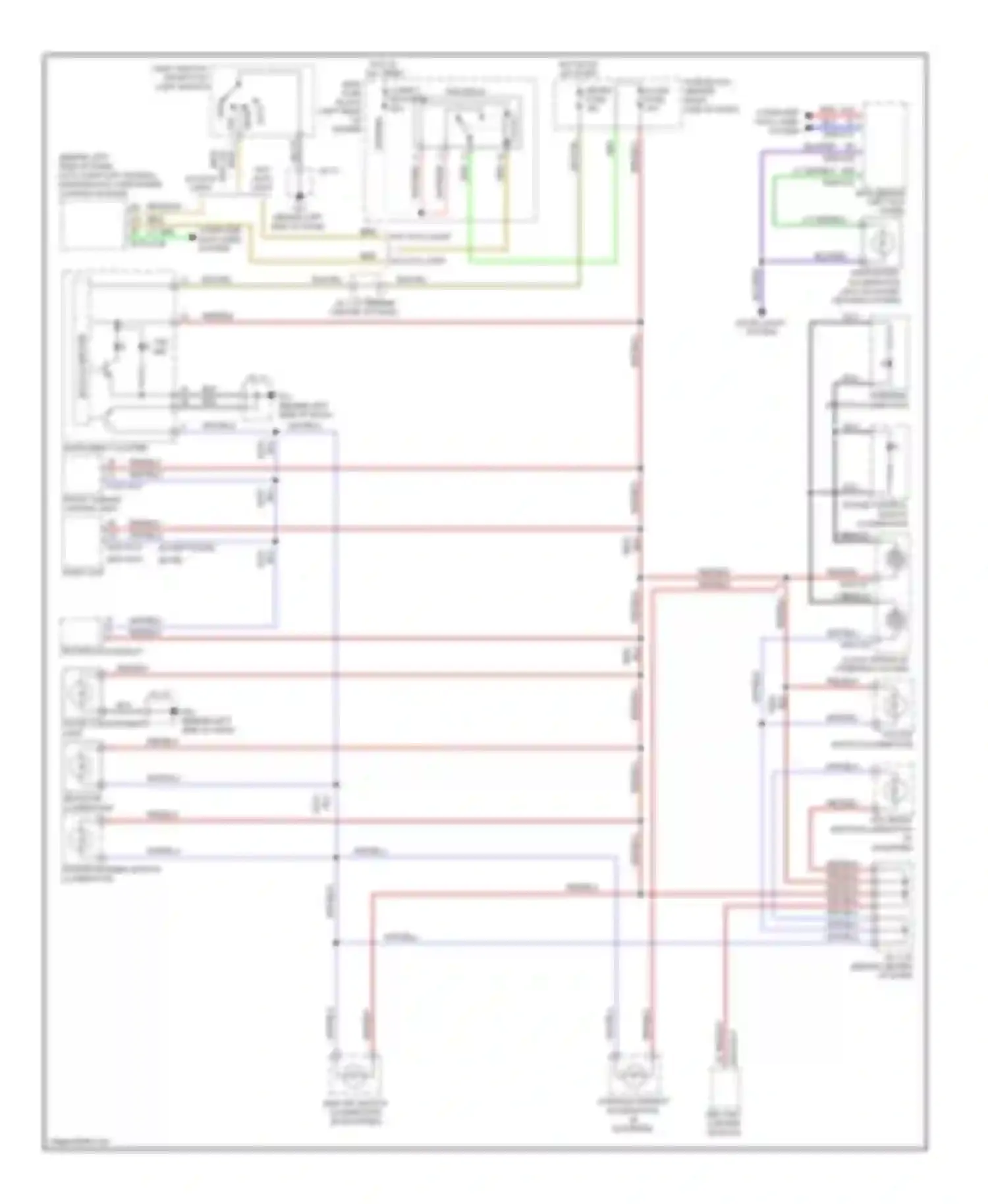 CX-9 Mazda I (2006-2012): Instrument illumination circuit