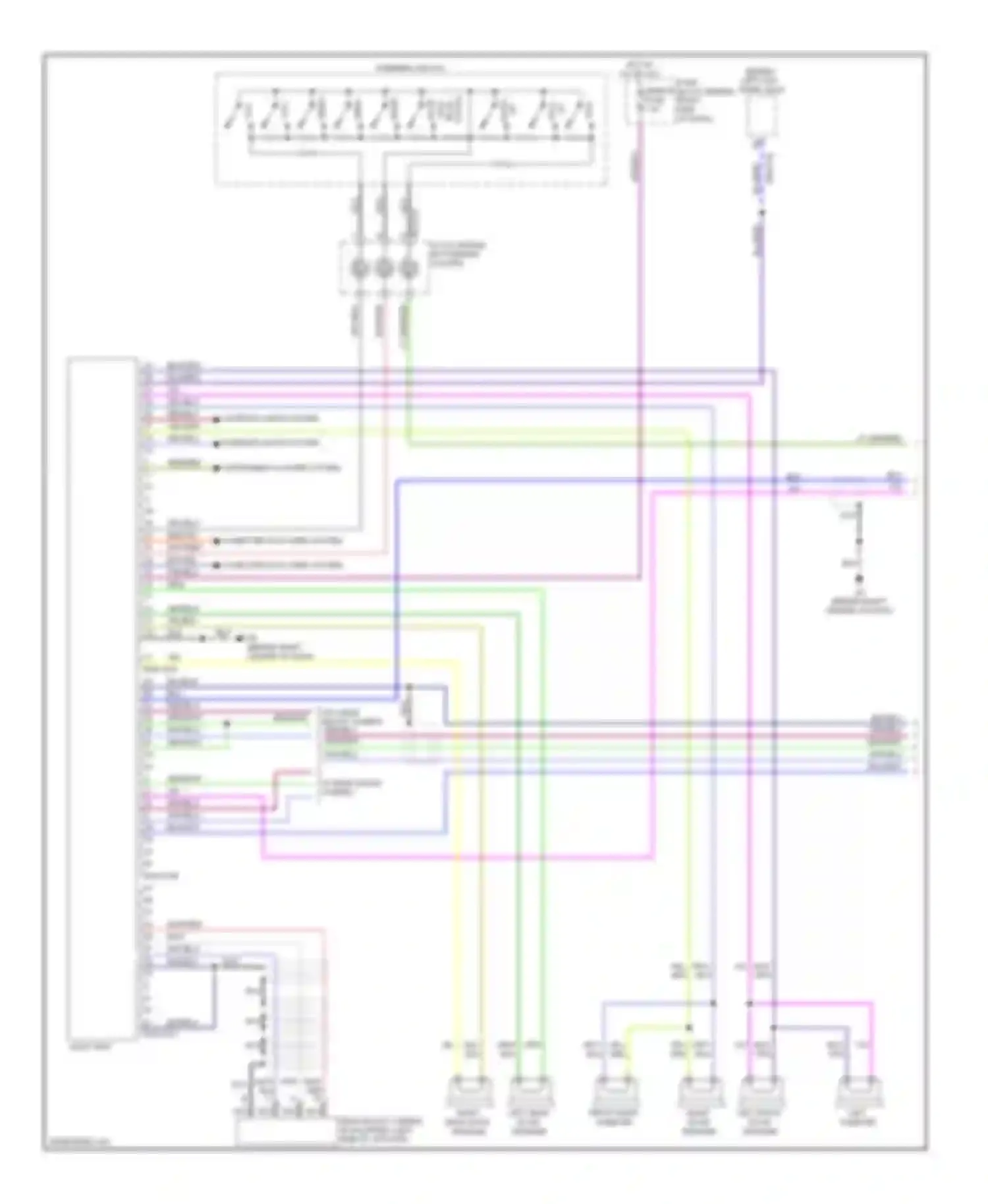 CX-9 Mazda I (2006-2012): Navigation circuit, without bose (1 of 2)
