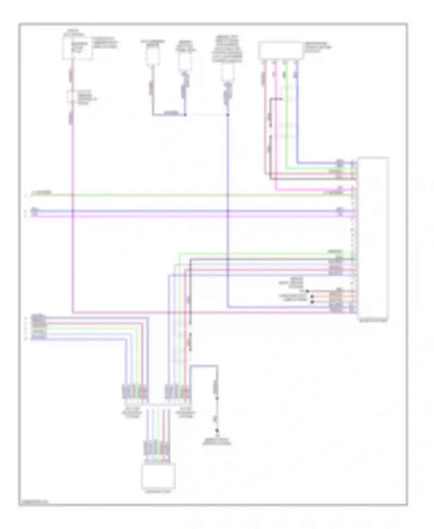 CX-9 Mazda I (2006-2012): Navigation circuit, without bose (2 of 2)