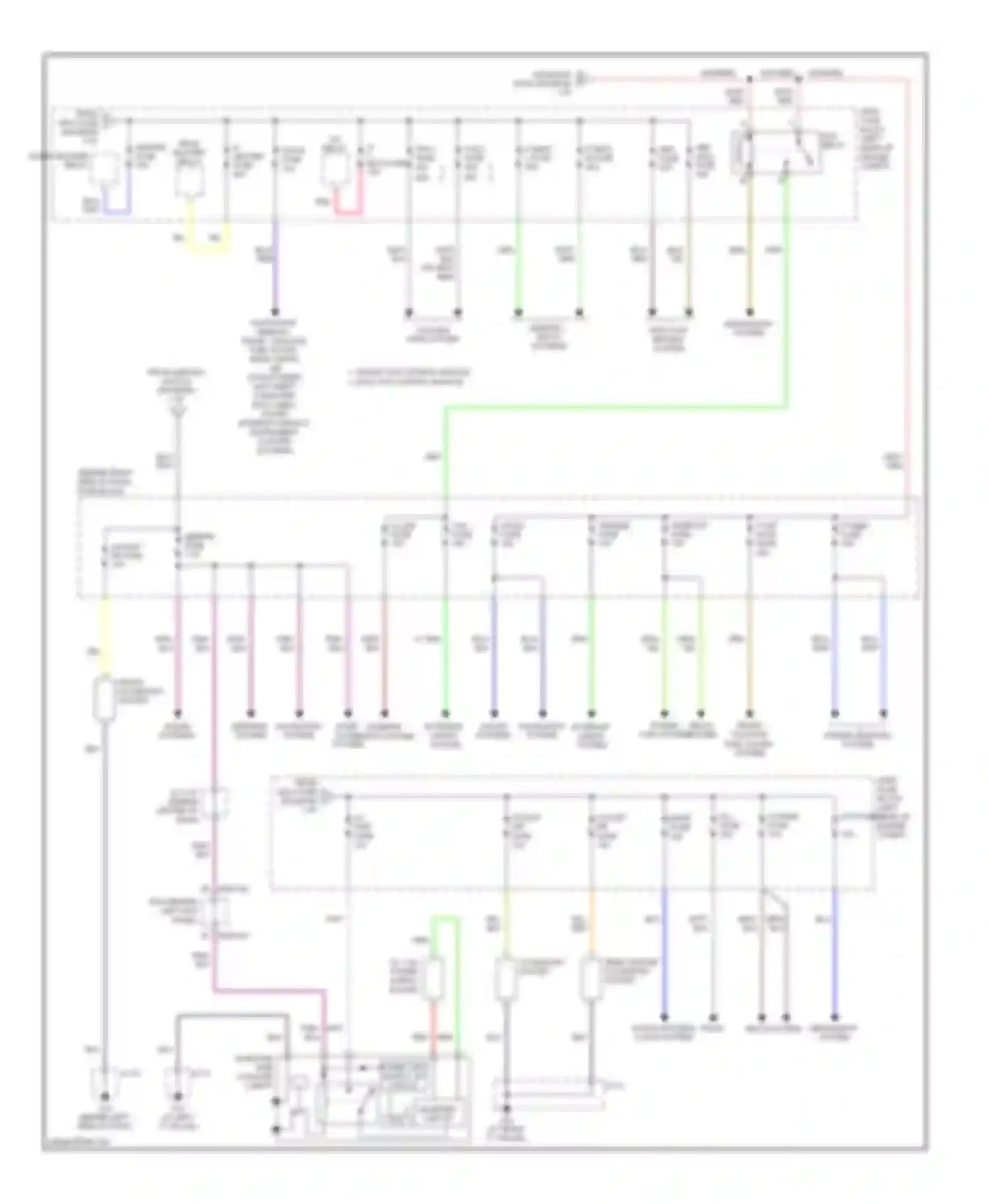 CX-9 Mazda I (2006-2012): Power distribution circuit (2 of 2)
