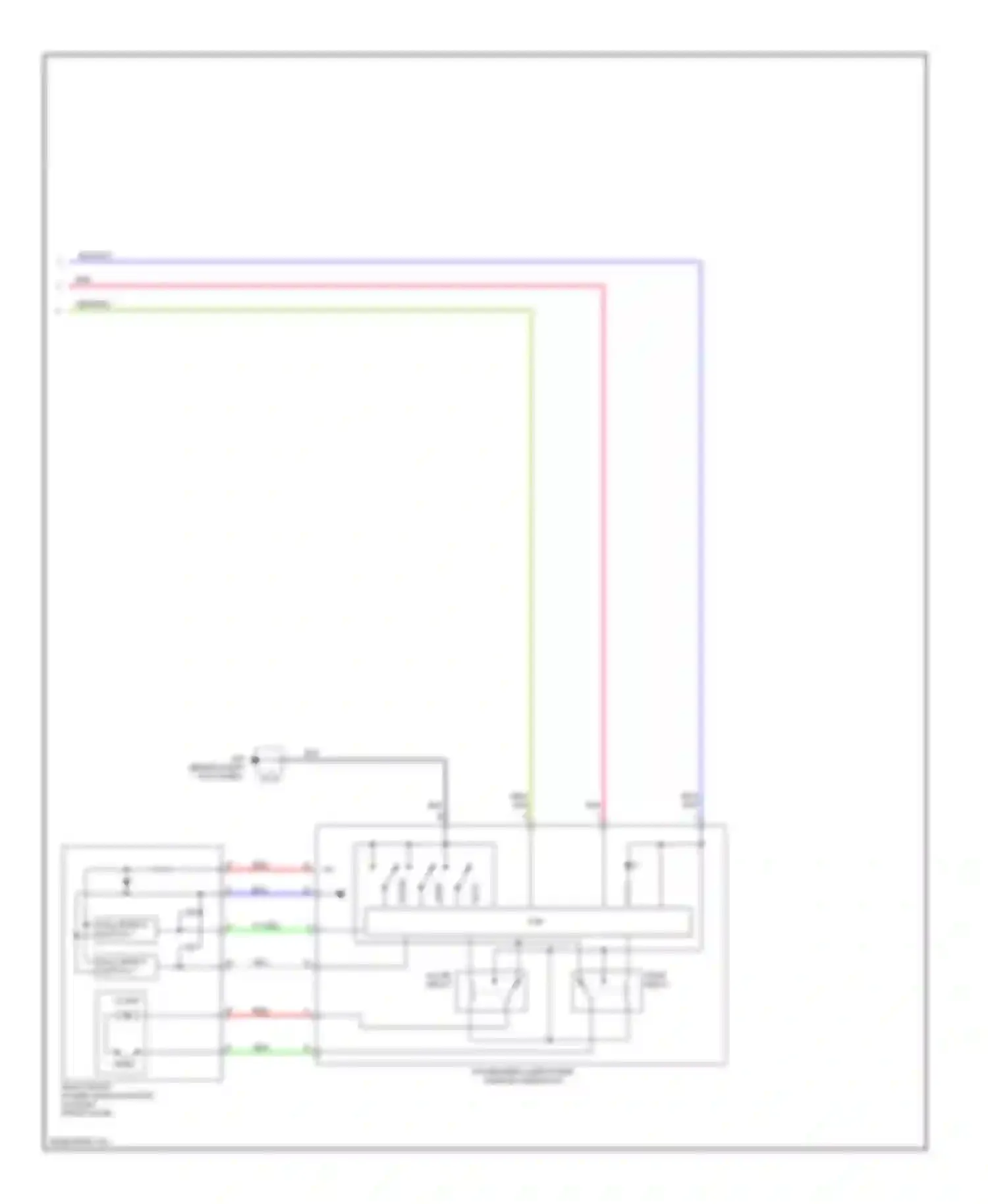 CX-9 Mazda I (2006-2012): Power windows circuit (2 of 2)