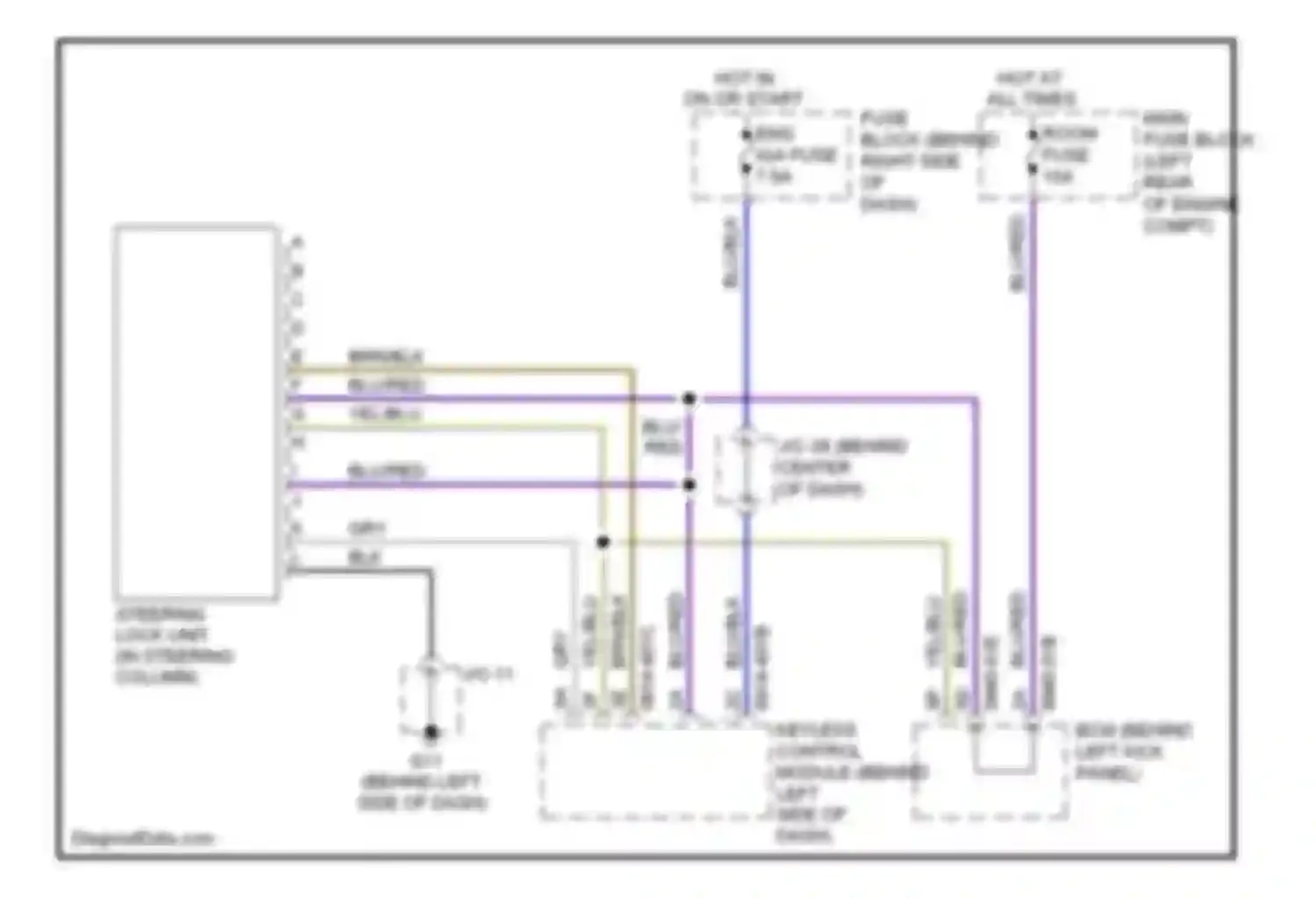 CX-9 Mazda I (2006-2012): Shift interlock circuit