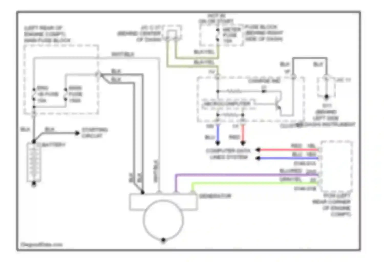 CX-9 Mazda I (2006-2012): Charging circuit
