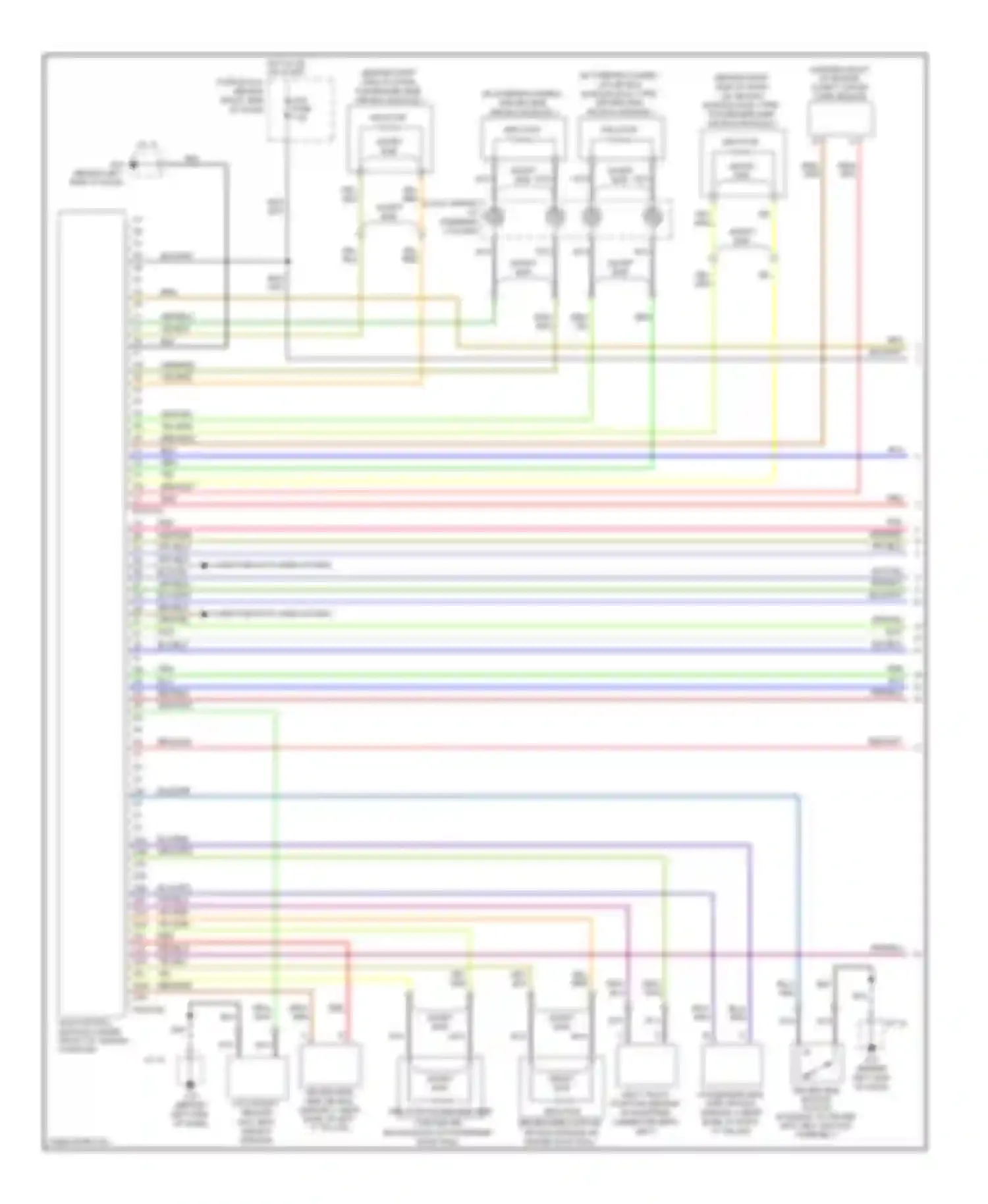 CX-9 Mazda I (2006-2012): Supplemental restraints circuit (1 of 2)