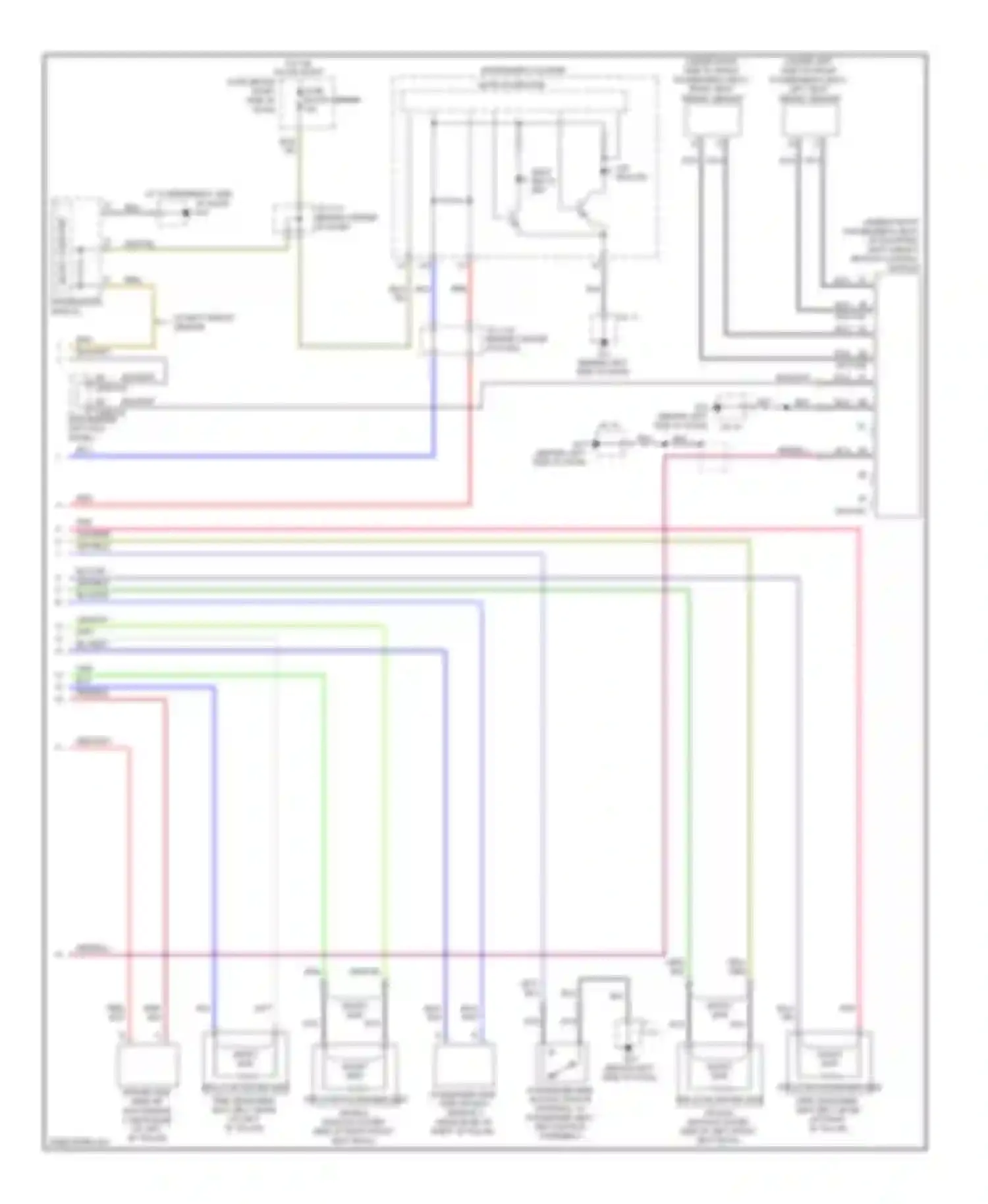 CX-9 Mazda I (2006-2012): Supplemental restraints circuit (2 of 2)