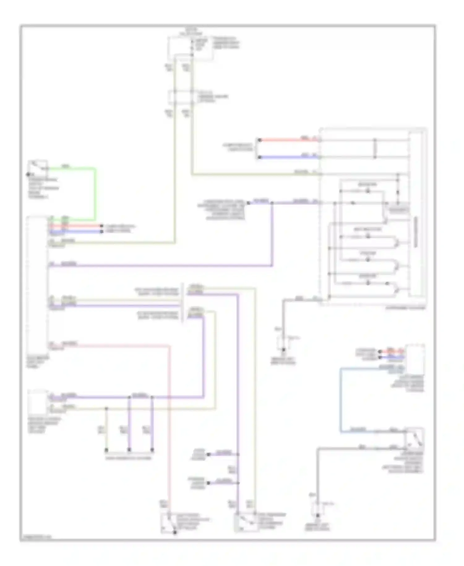 CX-9 Mazda I (2006-2012): Warning systems circuit