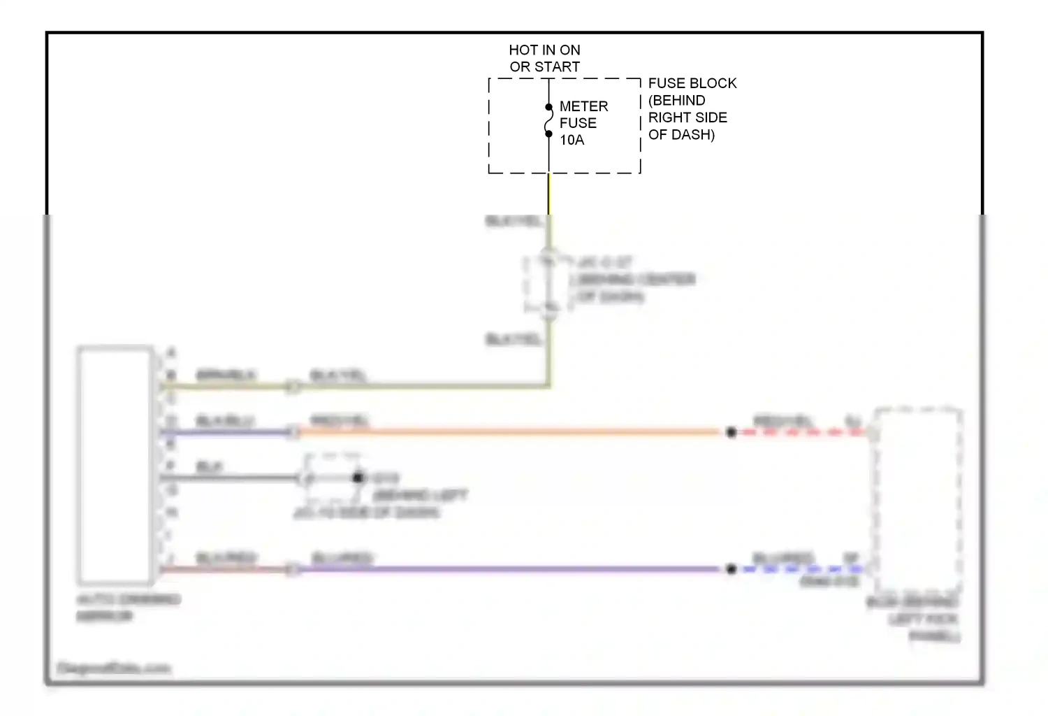 Mazda CX-9 I (2006-2012) blu/red wiring diagram  (21 of 40)