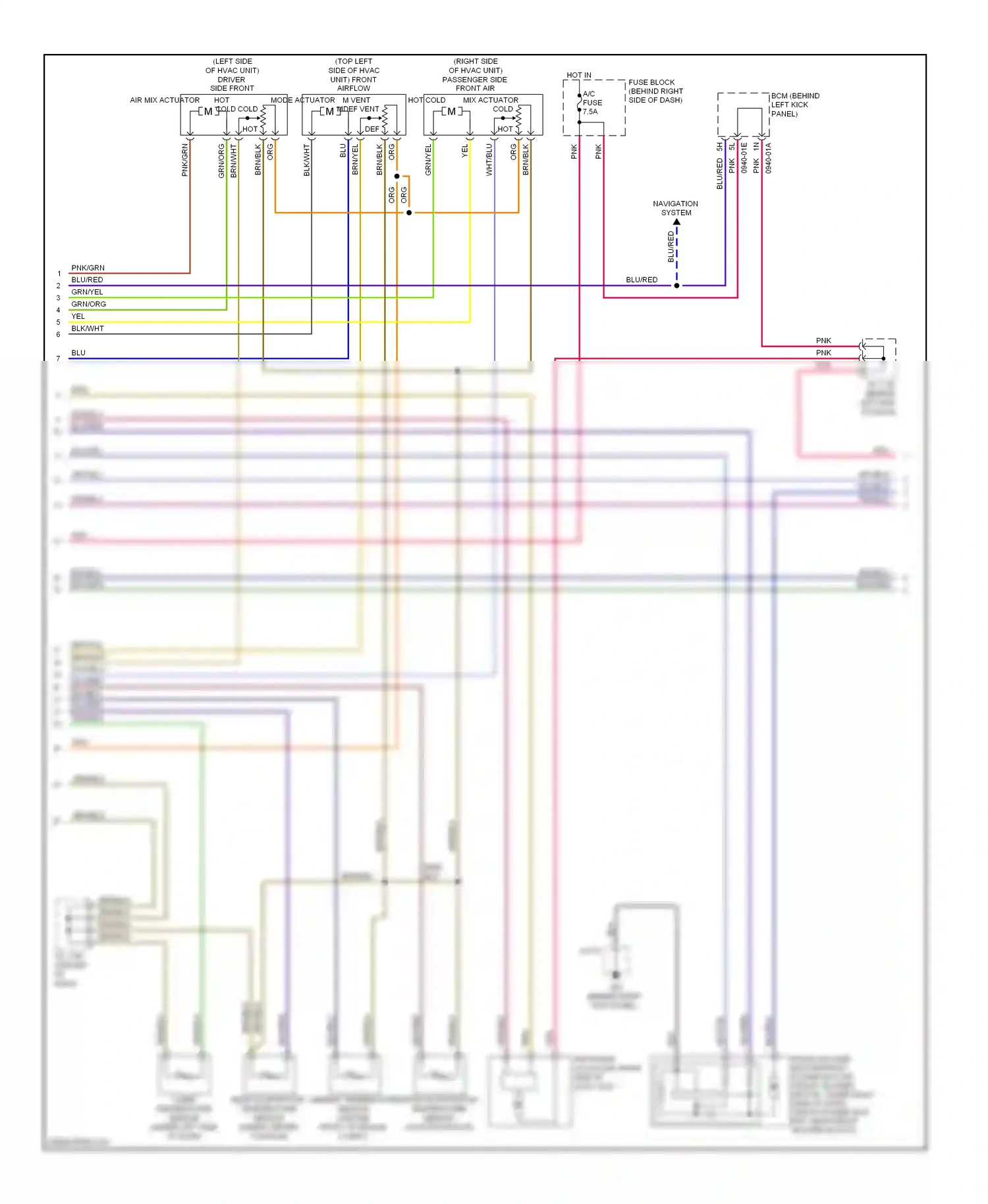 Mazda CX-9 I (2006-2012) cold wiring diagram  (1 of 2)