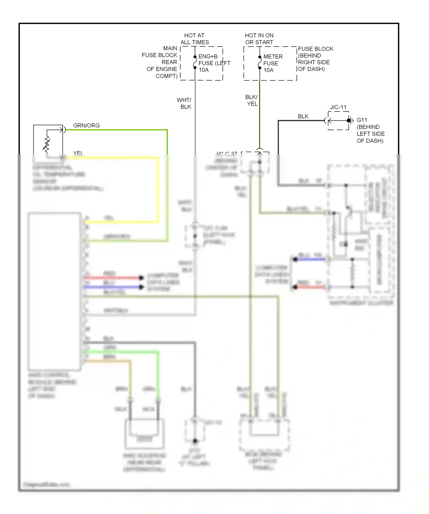 Mazda CX-9 I (2006-2012) computer data lines system wiring diagram  (21 of 33)