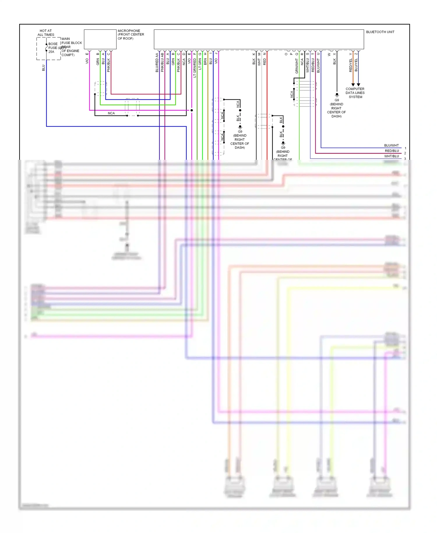 Mazda CX-9 I (2006-2012) computer data lines system wiring diagram  (16 of 33)