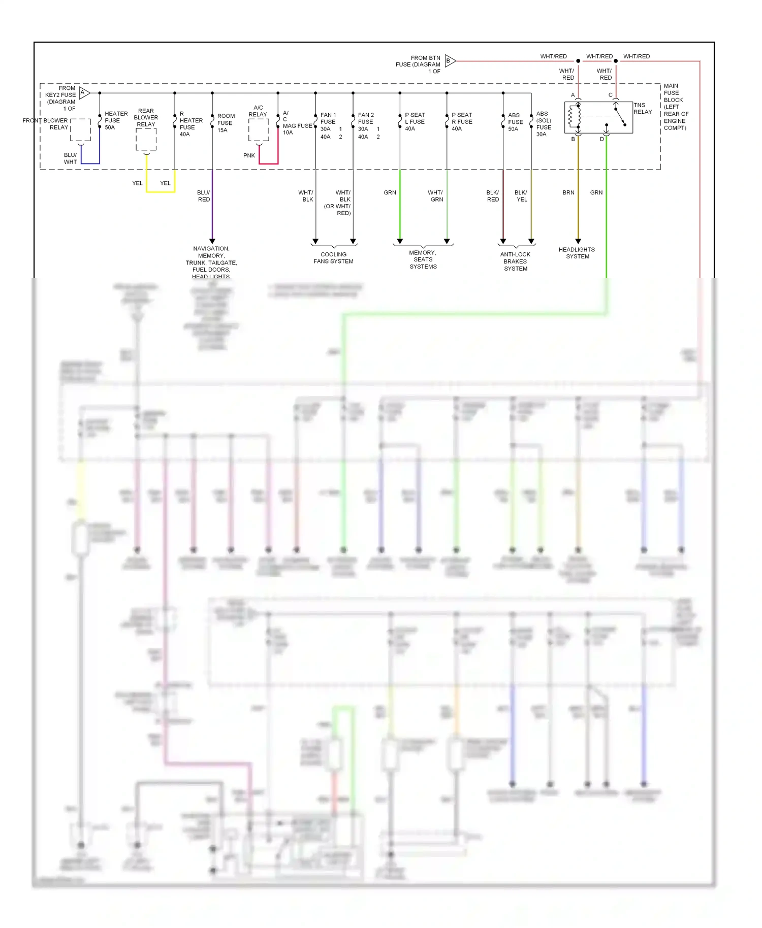 Mazda CX-9 I (2006-2012) front accessory socket wiring diagram  (1 of 1)