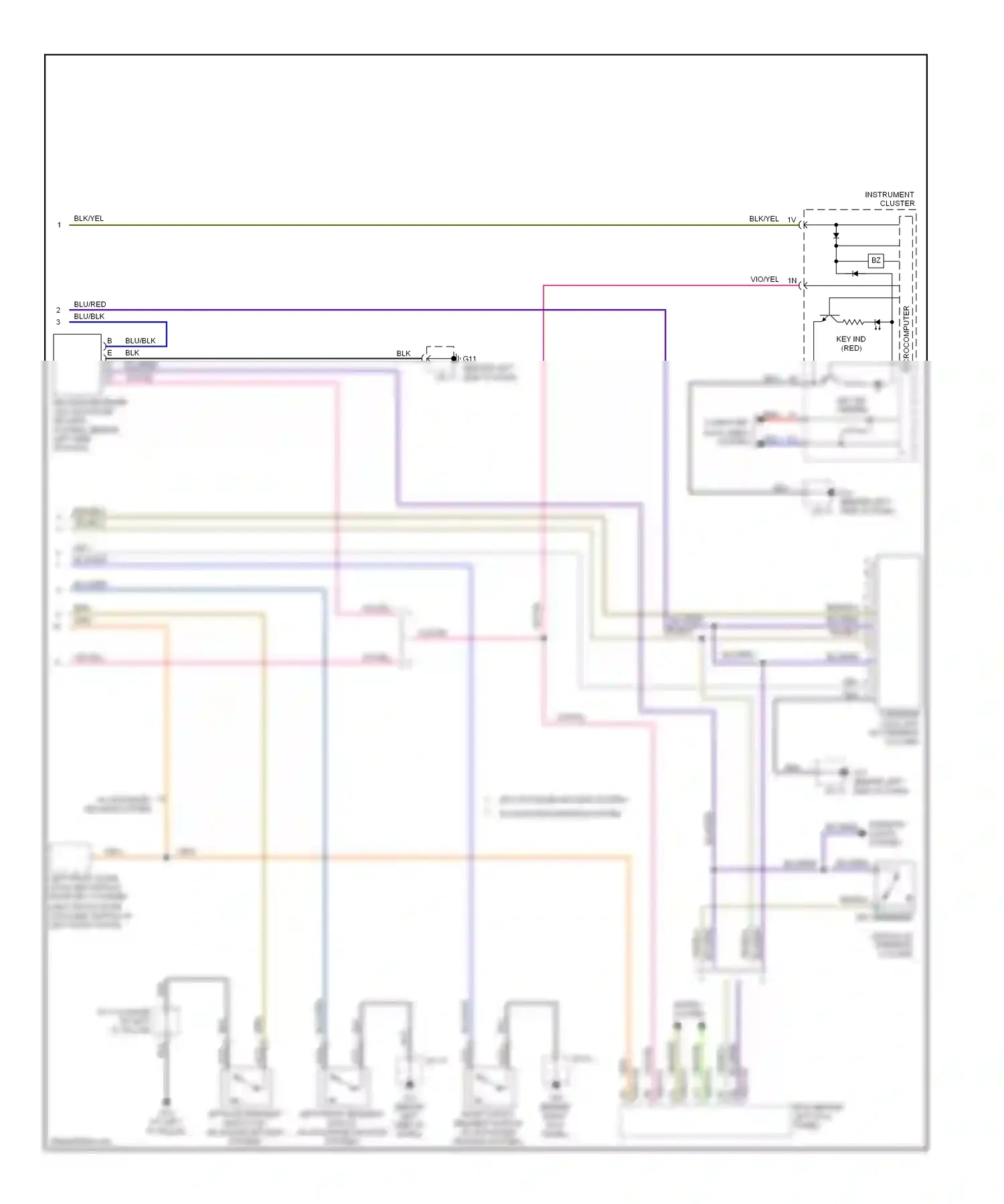 Mazda CX-9 I (2006-2012) left front request switch (w/ advanced keyless system) wiring diagram  (1 of 1)