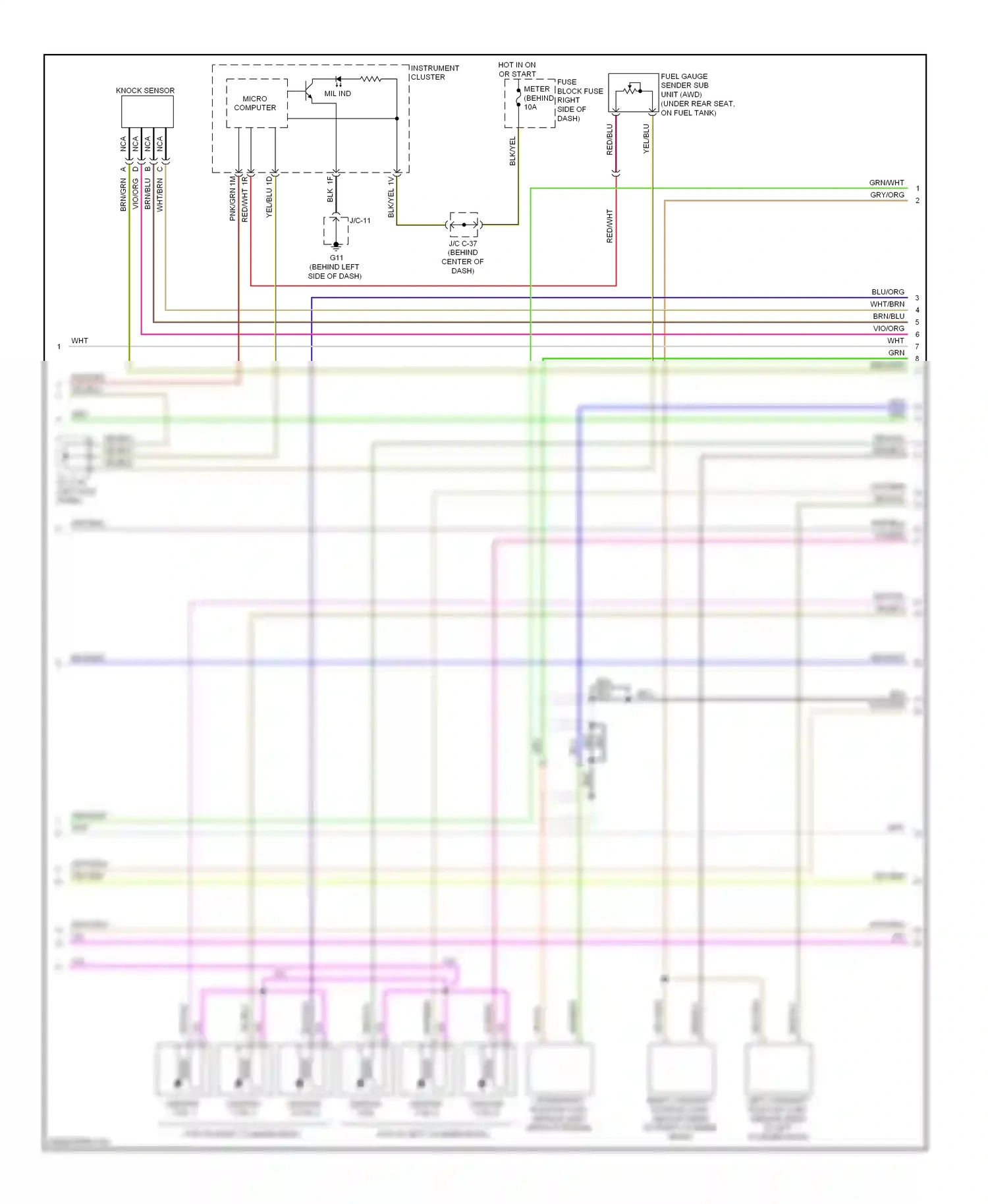 Mazda CX-9 I (2006-2012) micro computer wiring diagram  (4 of 4)