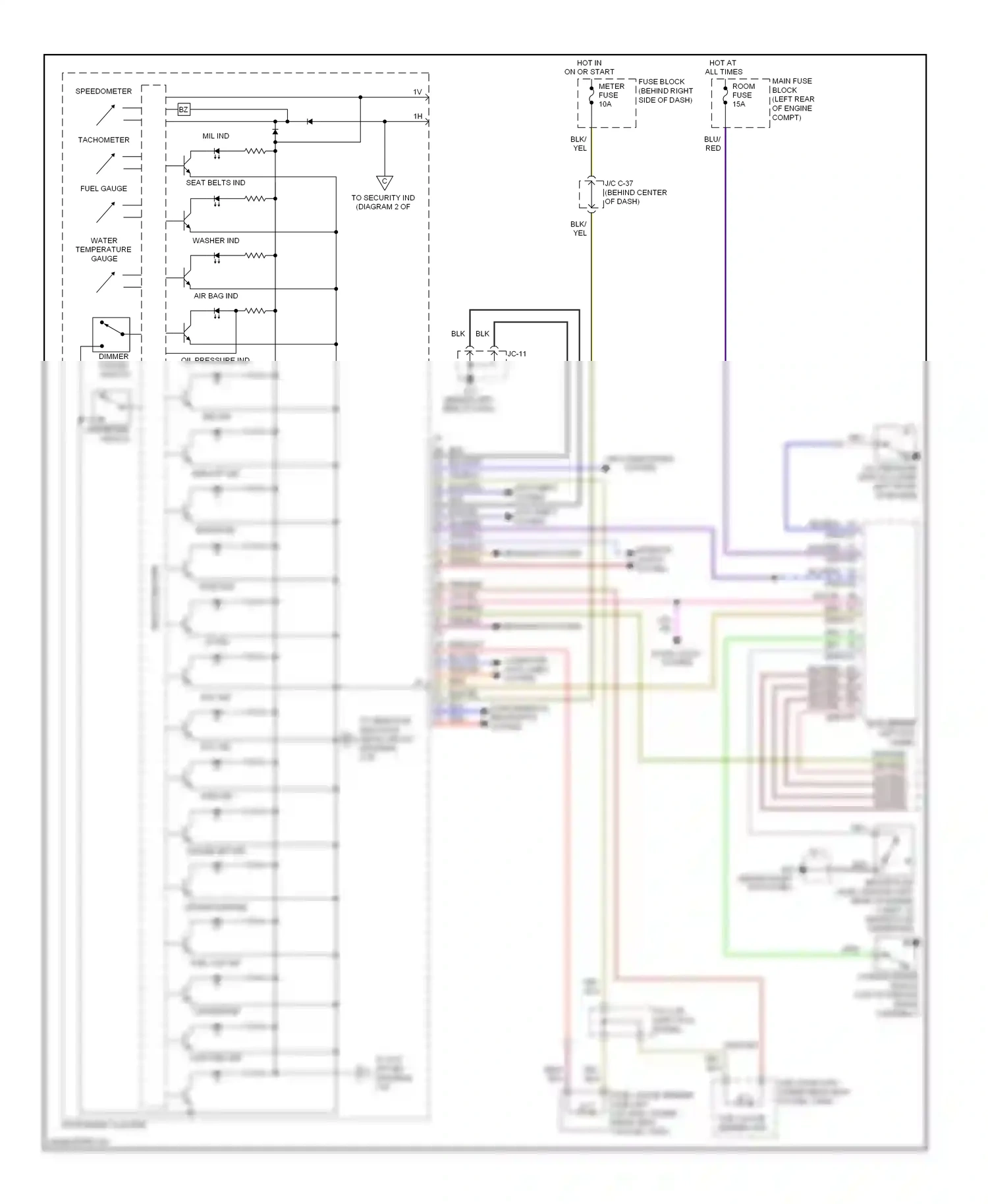 Mazda CX-9 I (2006-2012) microcomputer wiring diagram  (8 of 18)